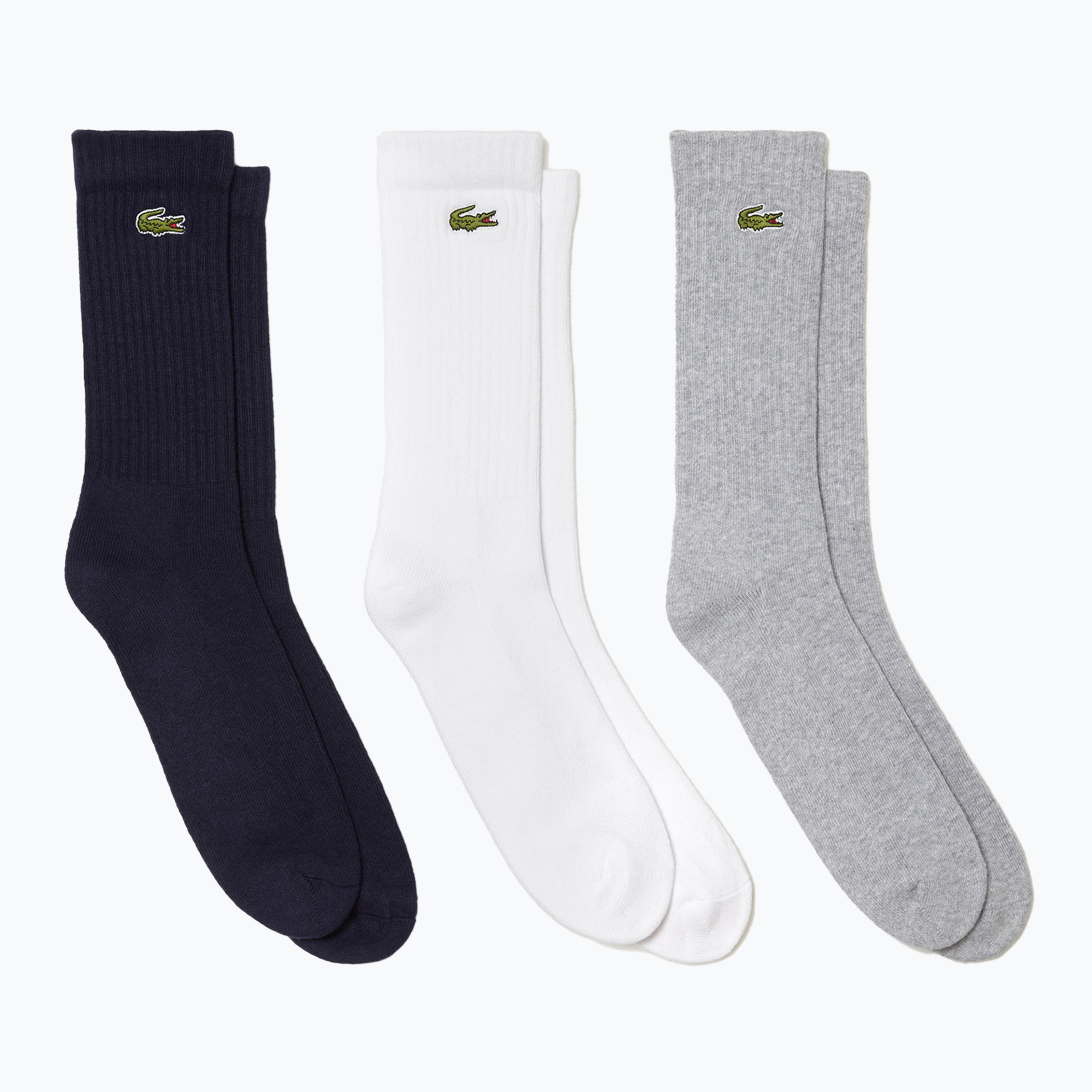 Ponožky Lacoste RA4182 3 páry strieborných podbradníkov/bielych/navy blue (RA4182)