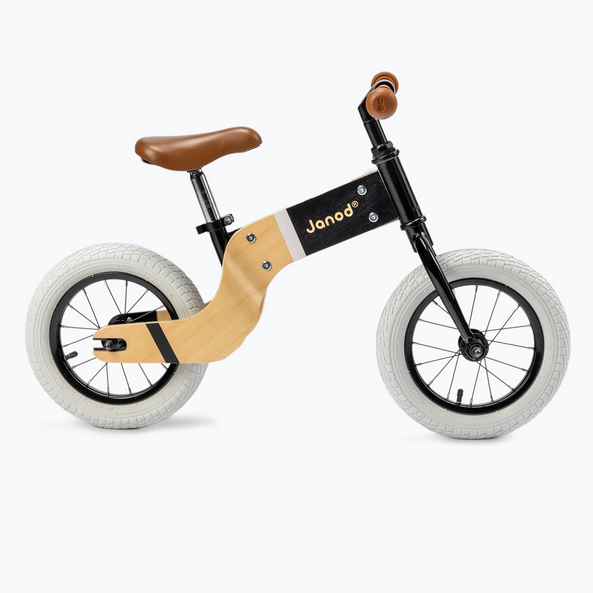 Janod Bikloon Deluxe cross-country bicykel hnedý a čierny J3281 (Bikloon Deluxe J03281)