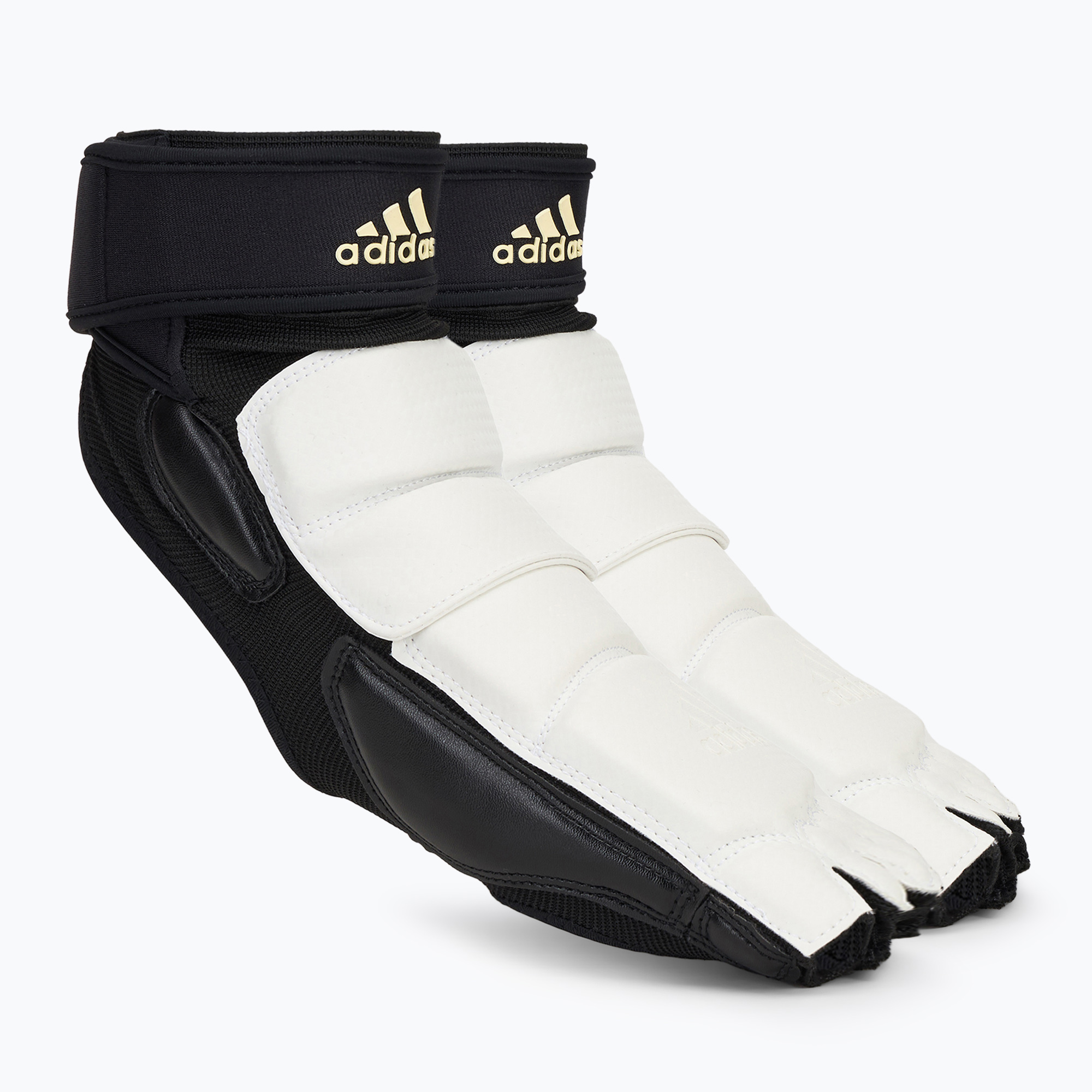 Chrániče nôh pre teakwondo adidas WT white/ black (WT ADITFS01)