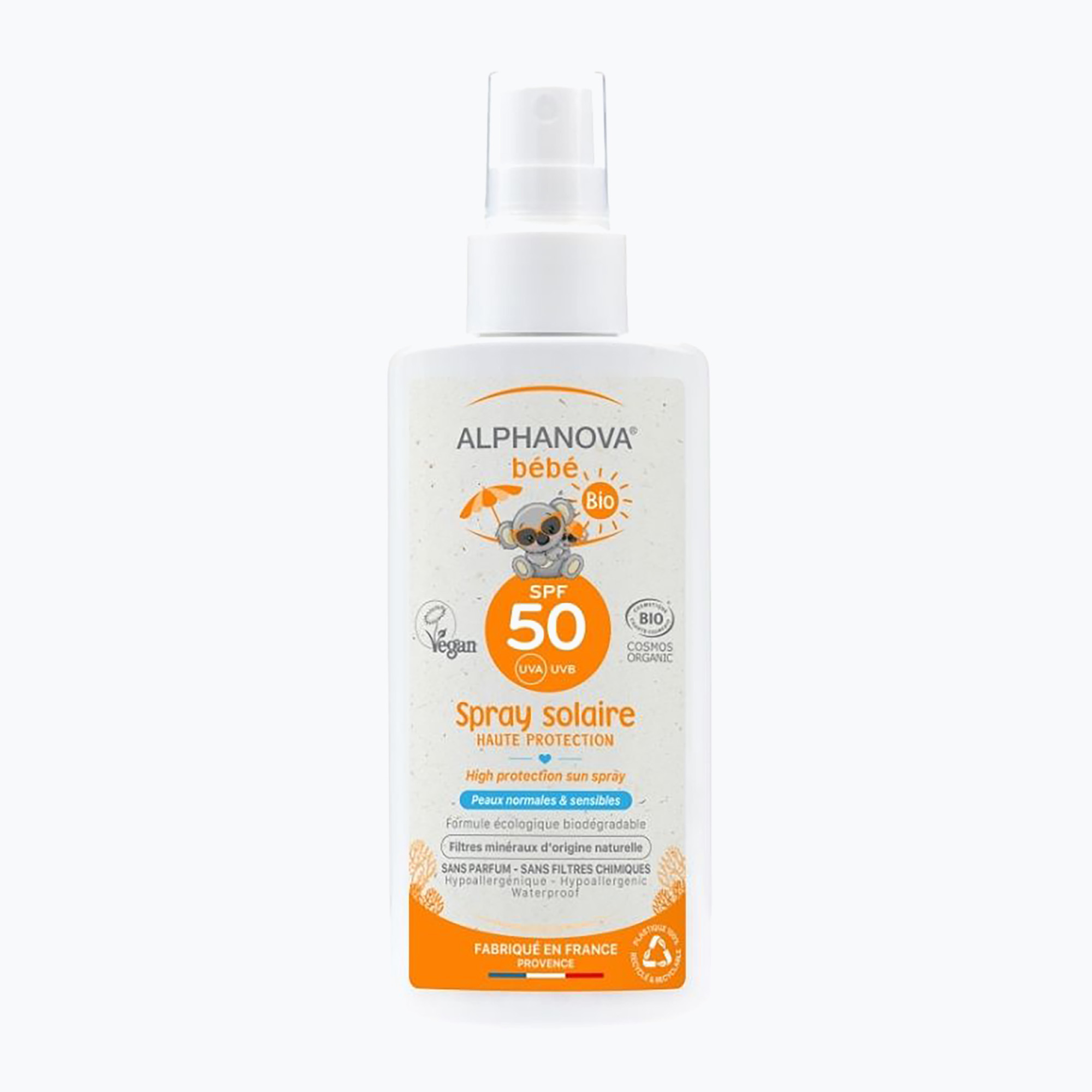 Opaľovací sprej pre deti Alphanova Bebe SPF50+ (Bebe SPF50+ ALP02773)