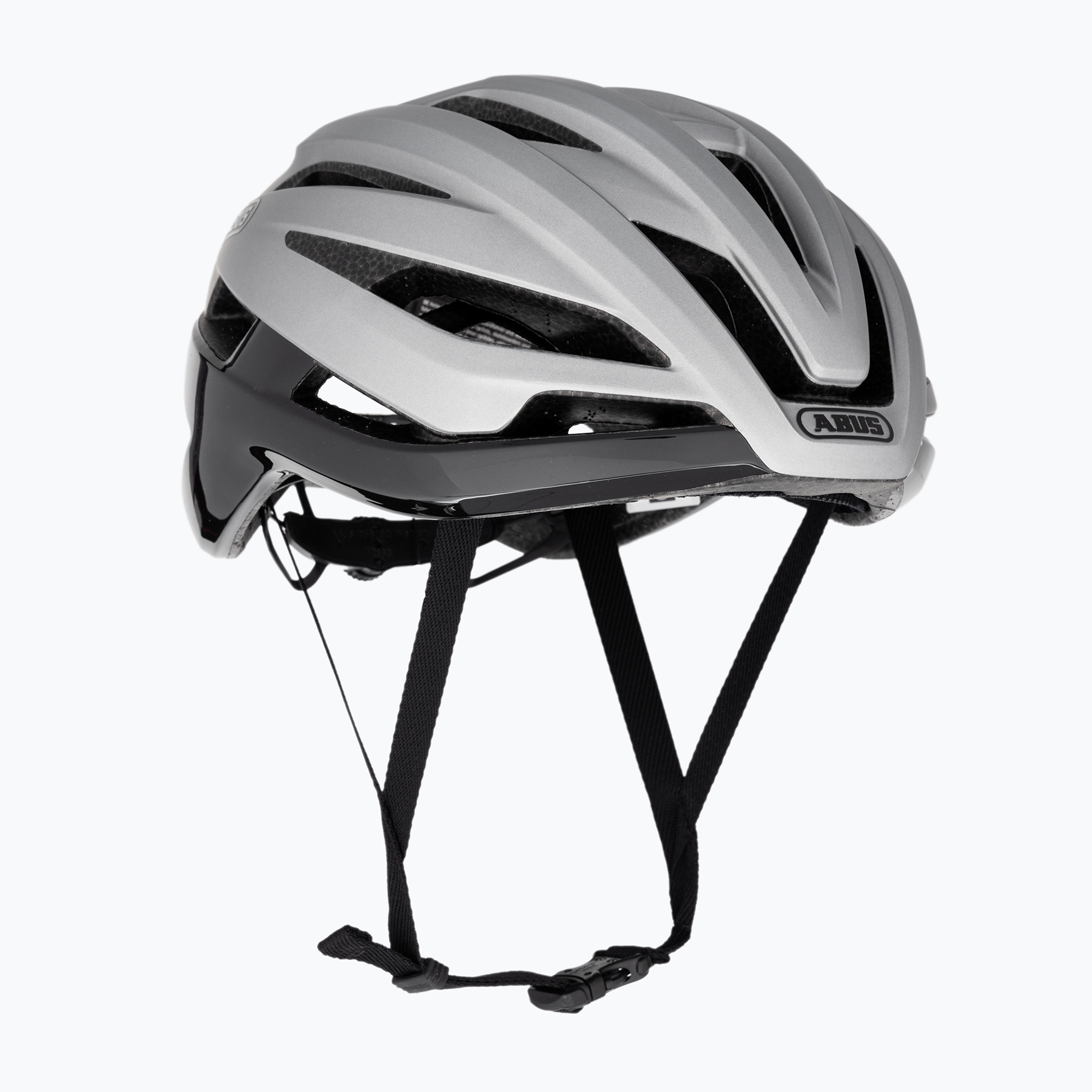 Cyklistická prilba ABUS StormChaser lesklá strieborná (StormChaser 87192)