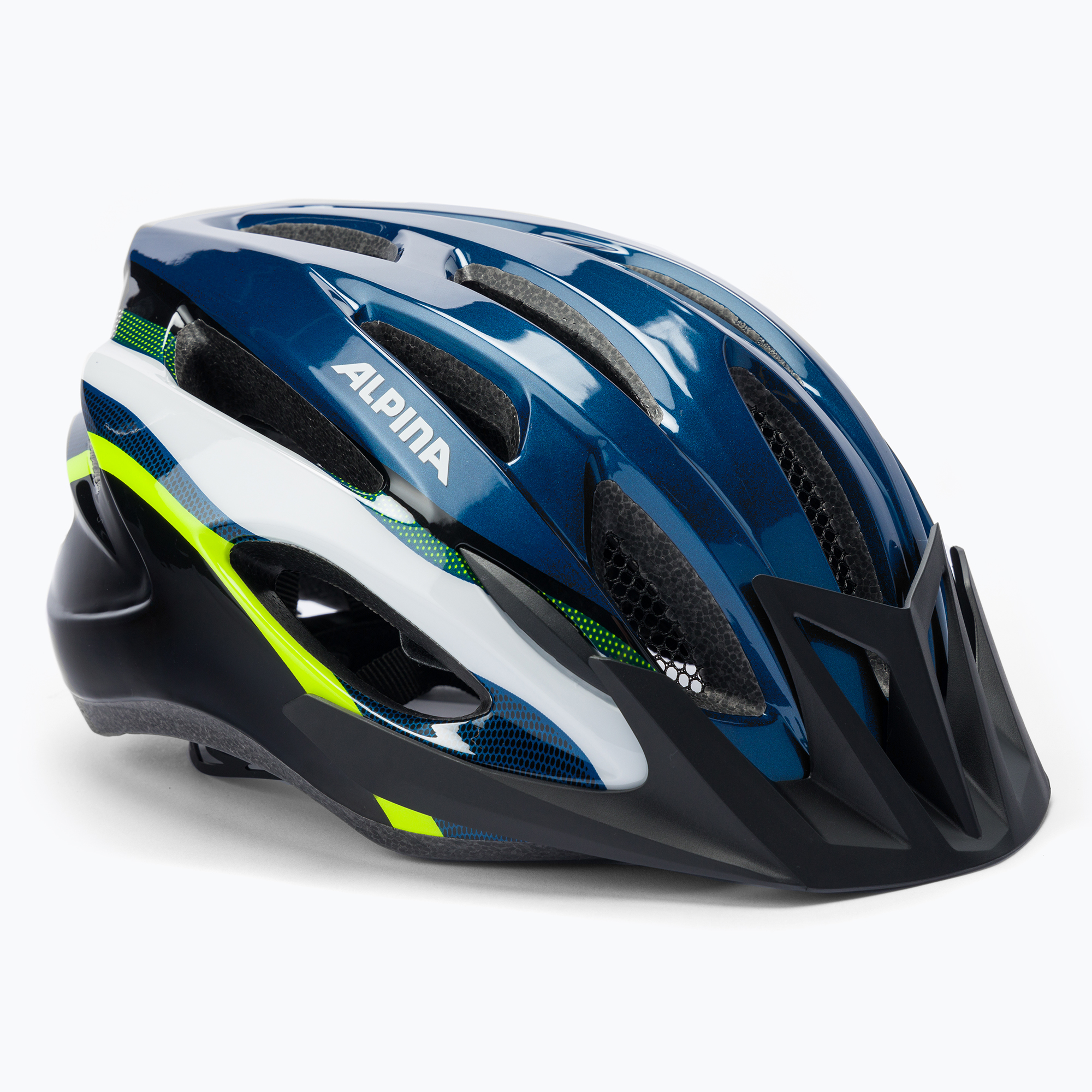 Cyklistická prilba Alpina MTB 17 dark blue/neon (MTB 17 A9719381)
