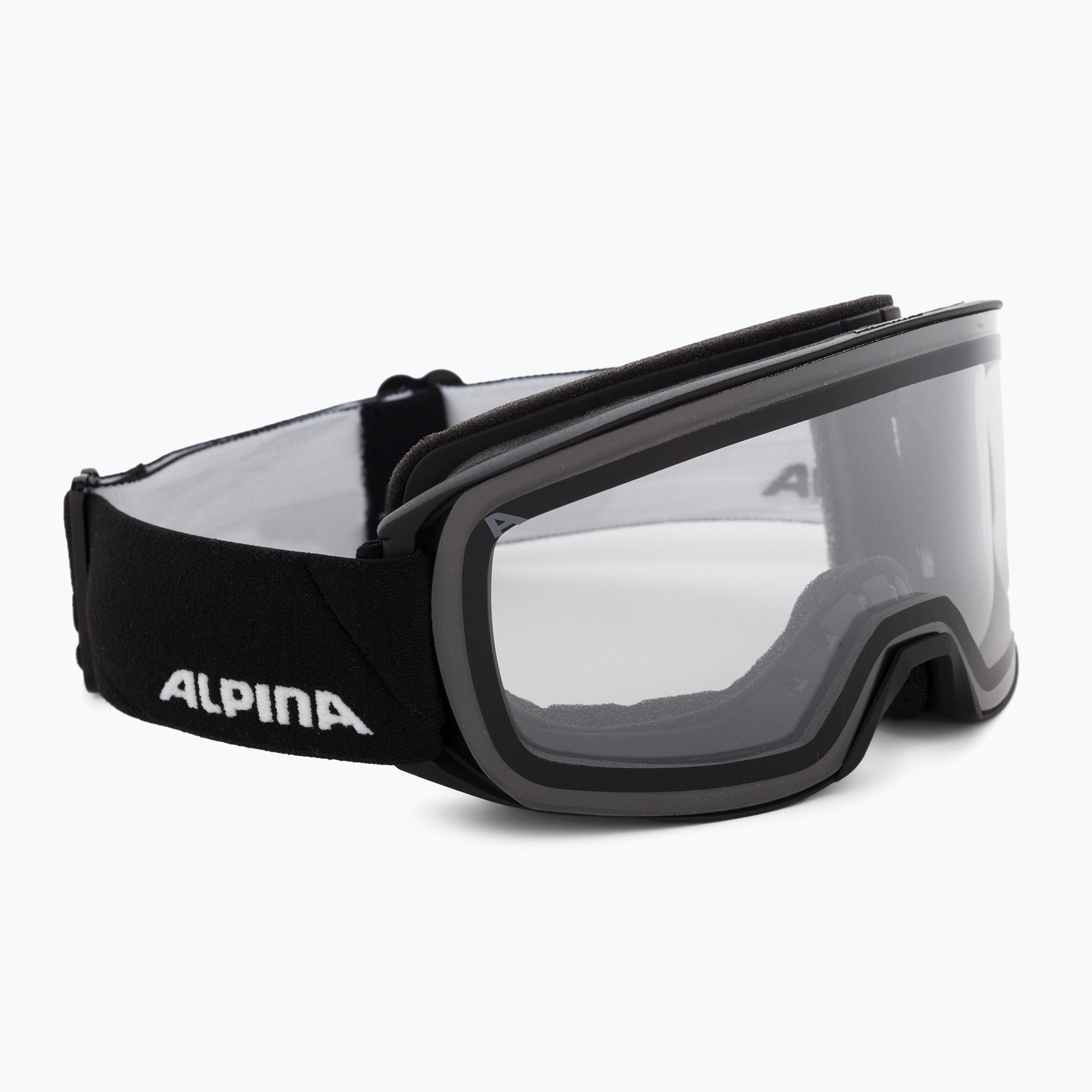 Lyžiarske okuliare Alpina Nakiska black matt/clear (Nakiska A7281133)