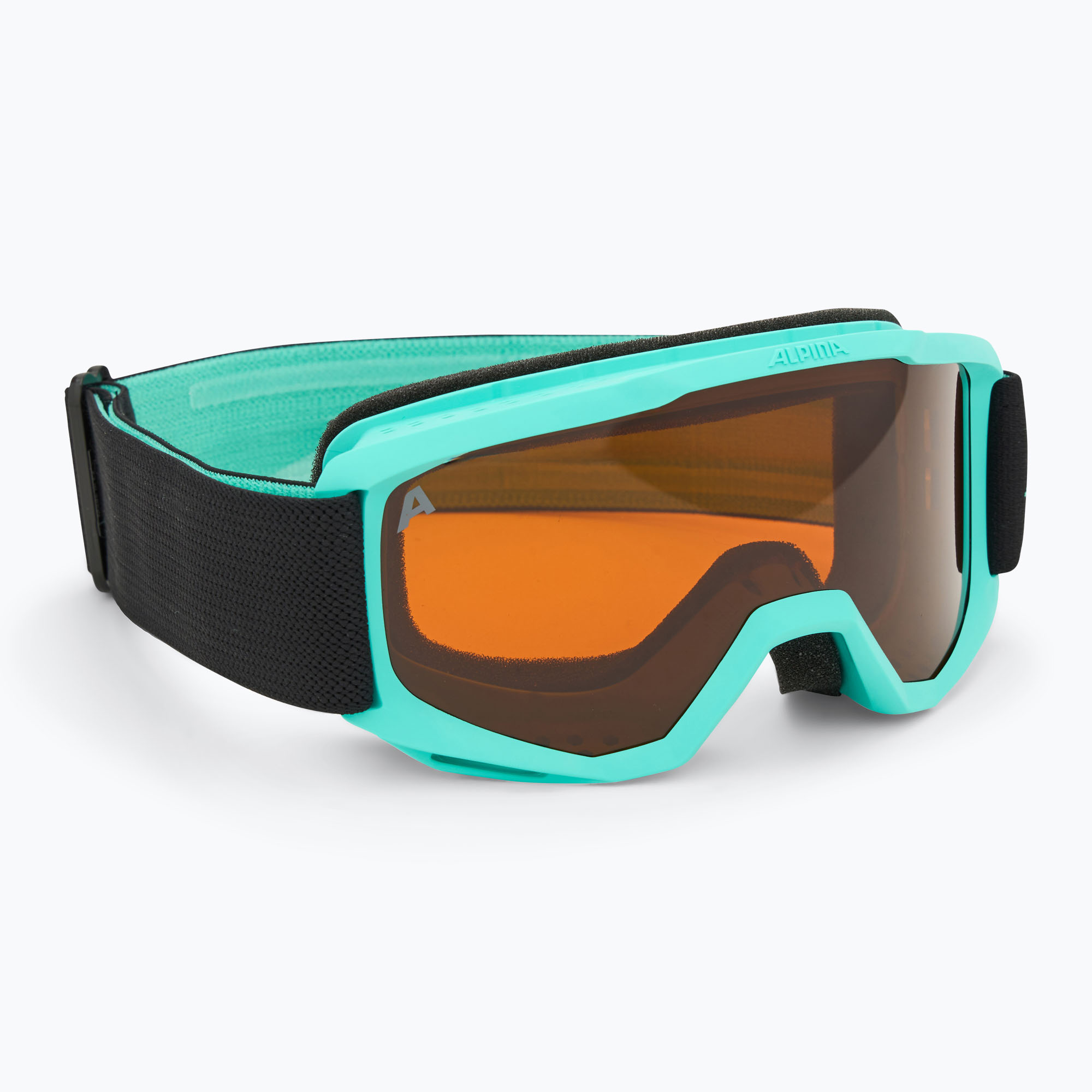 Detské lyžiarske okuliare Alpina Piney aqua matt/ orange (Piney A7268472)