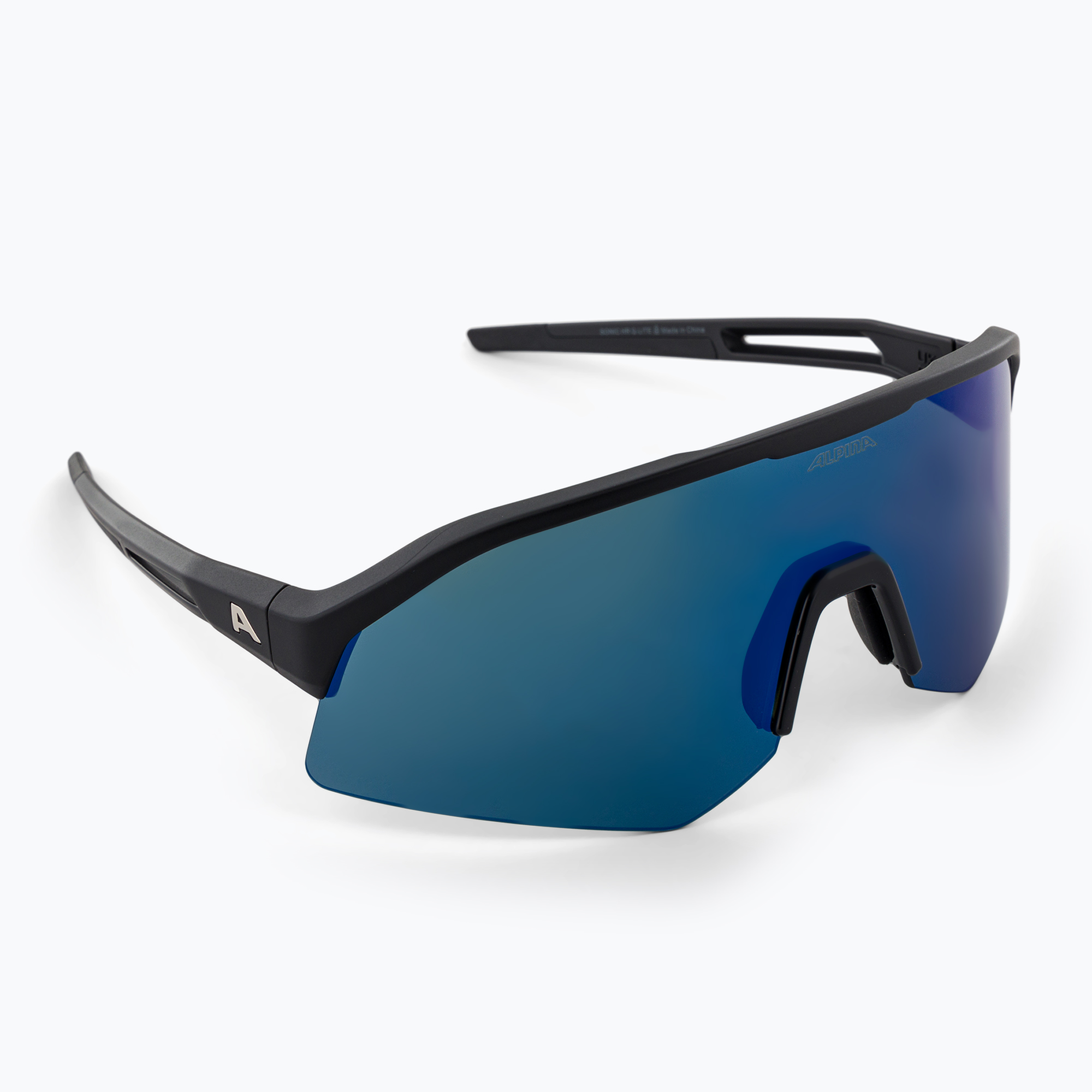 Slnečné okuliare Alpina Sonic Q-Lite black matt/blue mirror