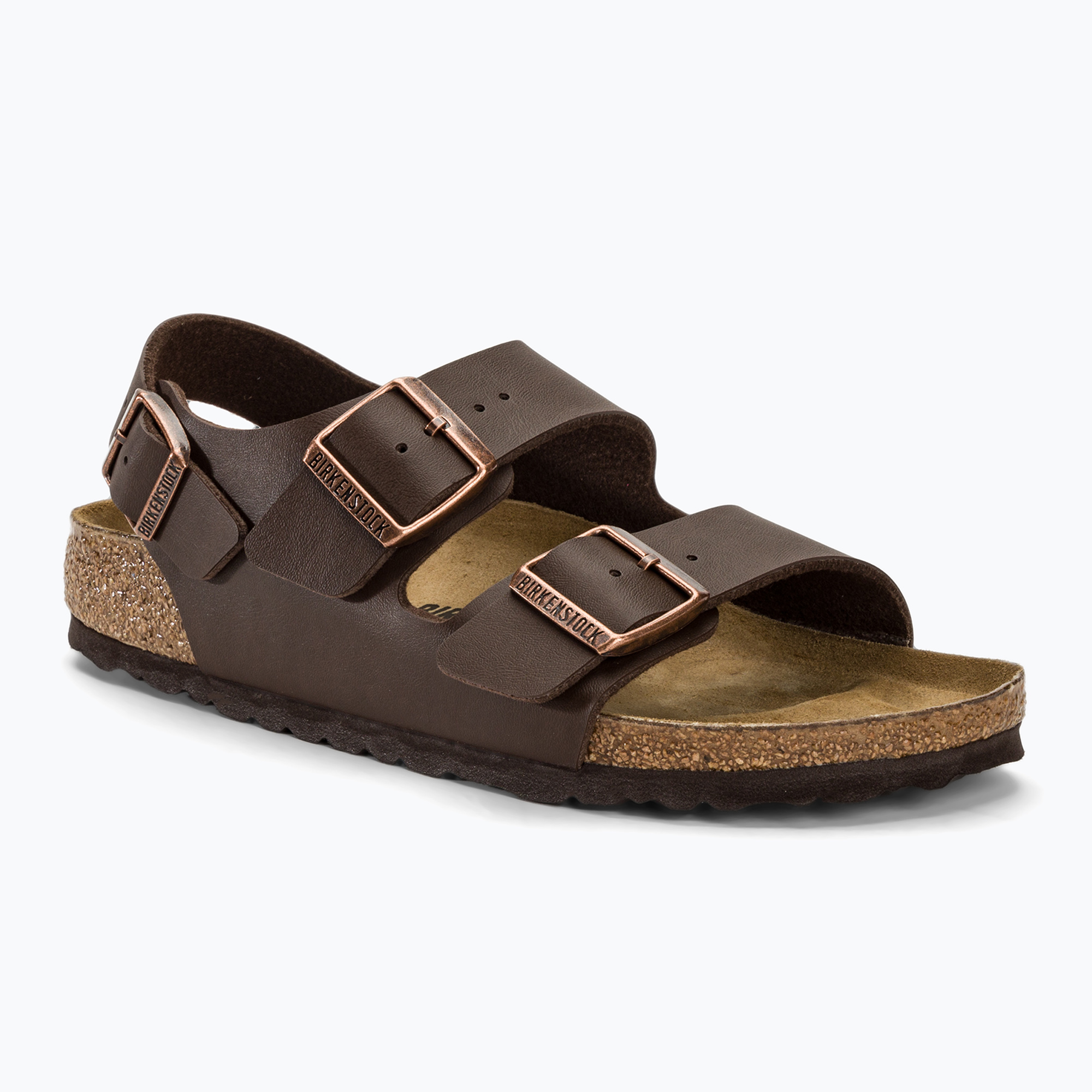 BIRKENSTOCK Milano BF Úzke tmavohnedé sandále