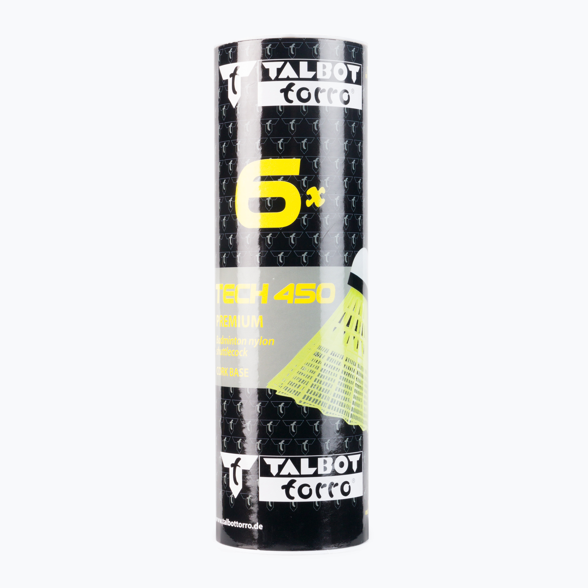 Talbot-Torro Tech 450 bedmintonové rakety, Premium Nylon 6 ks žltá 469183