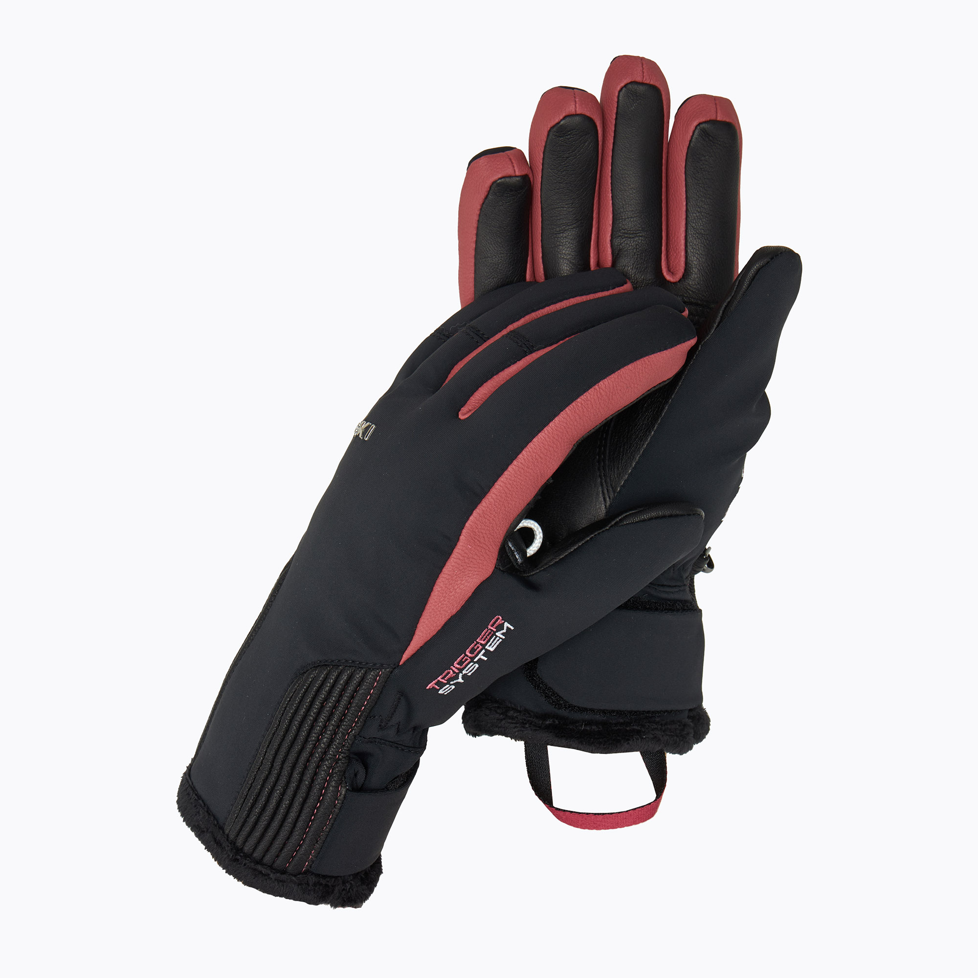 Dámske lyžiarske rukavice LEKI Vallarta 3D black/rose (Vallarta 3D Women 654886202)