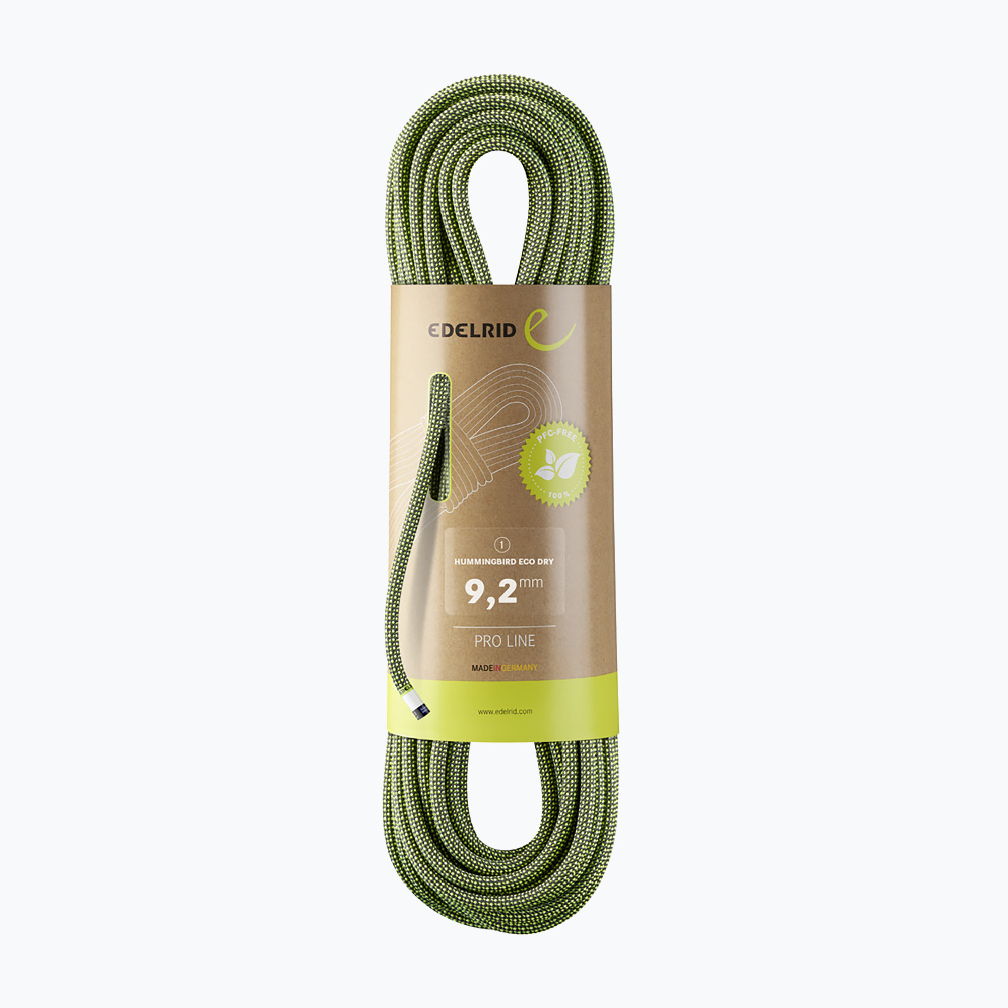 Lezecké lano EDELRID Hummingbird Eco Dry 9.2 night/citrus