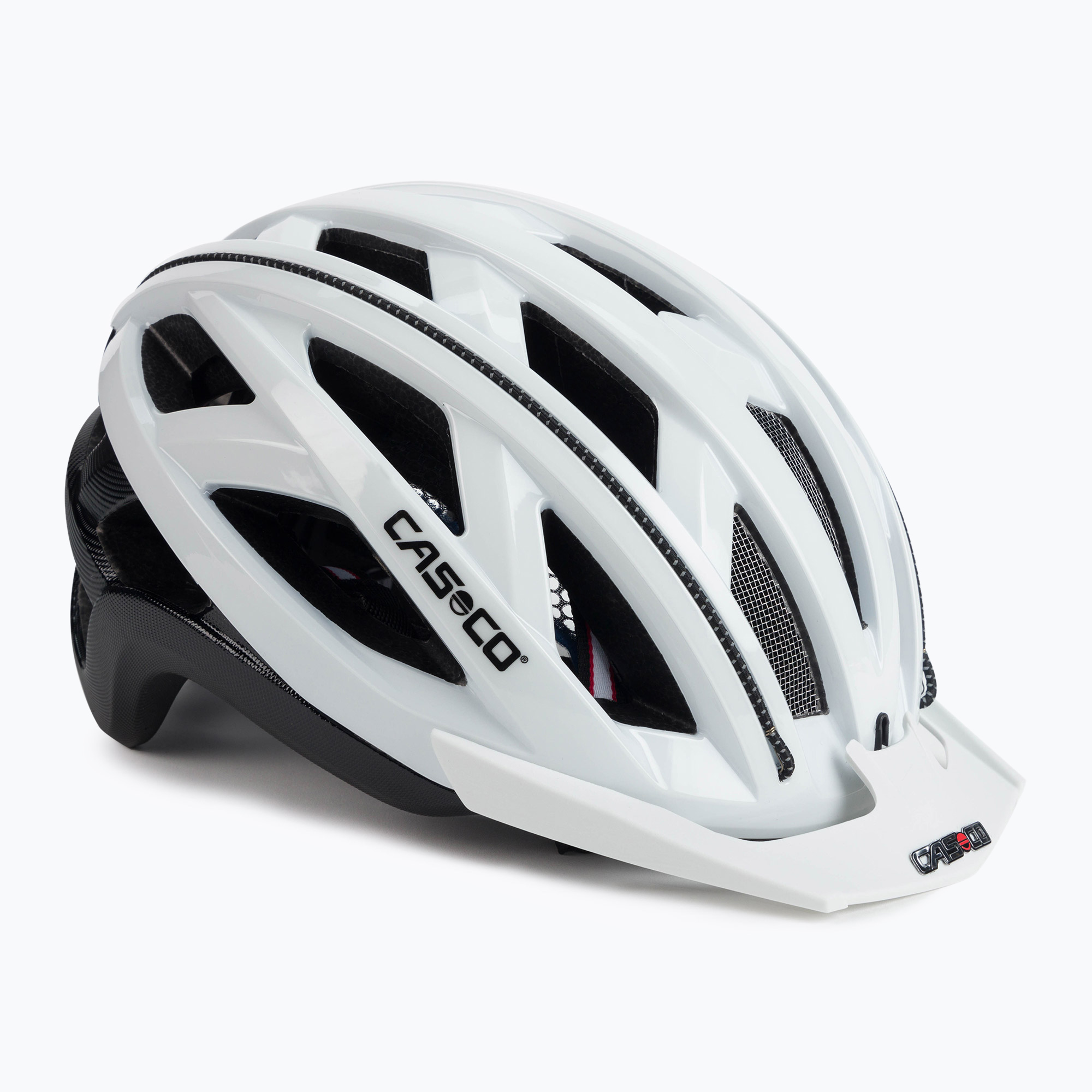 Dámska cyklistická prilba CASCO Cuda biela a čierna 2 04.1607