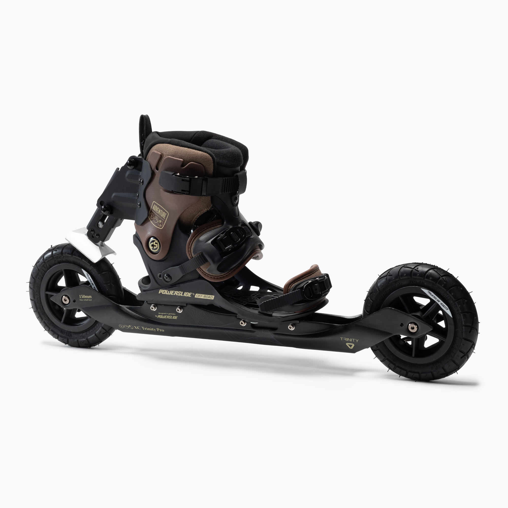 Powerslide XC Skeleton 150 terénne korčule black/brown 908230 (XC Skeleton 150 908230)