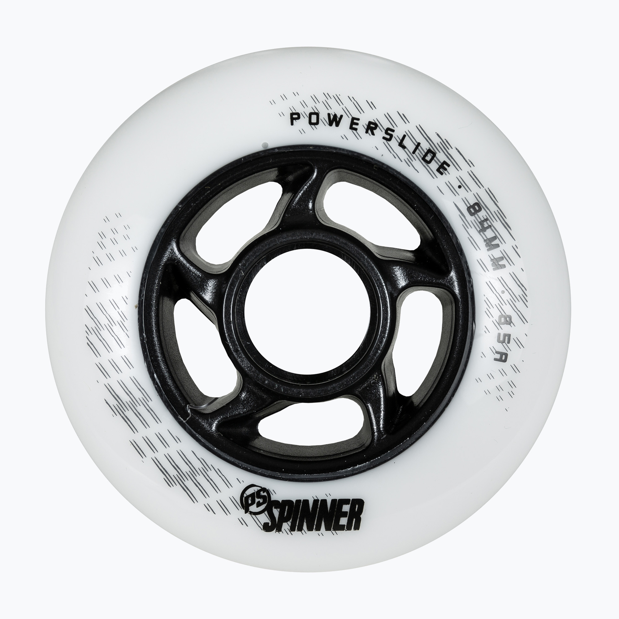 Powerslide Spinner 84mm/88A kolieska na kolieskové korčule 4 ks biele 905324 (Spinner 4-Pack 905324)