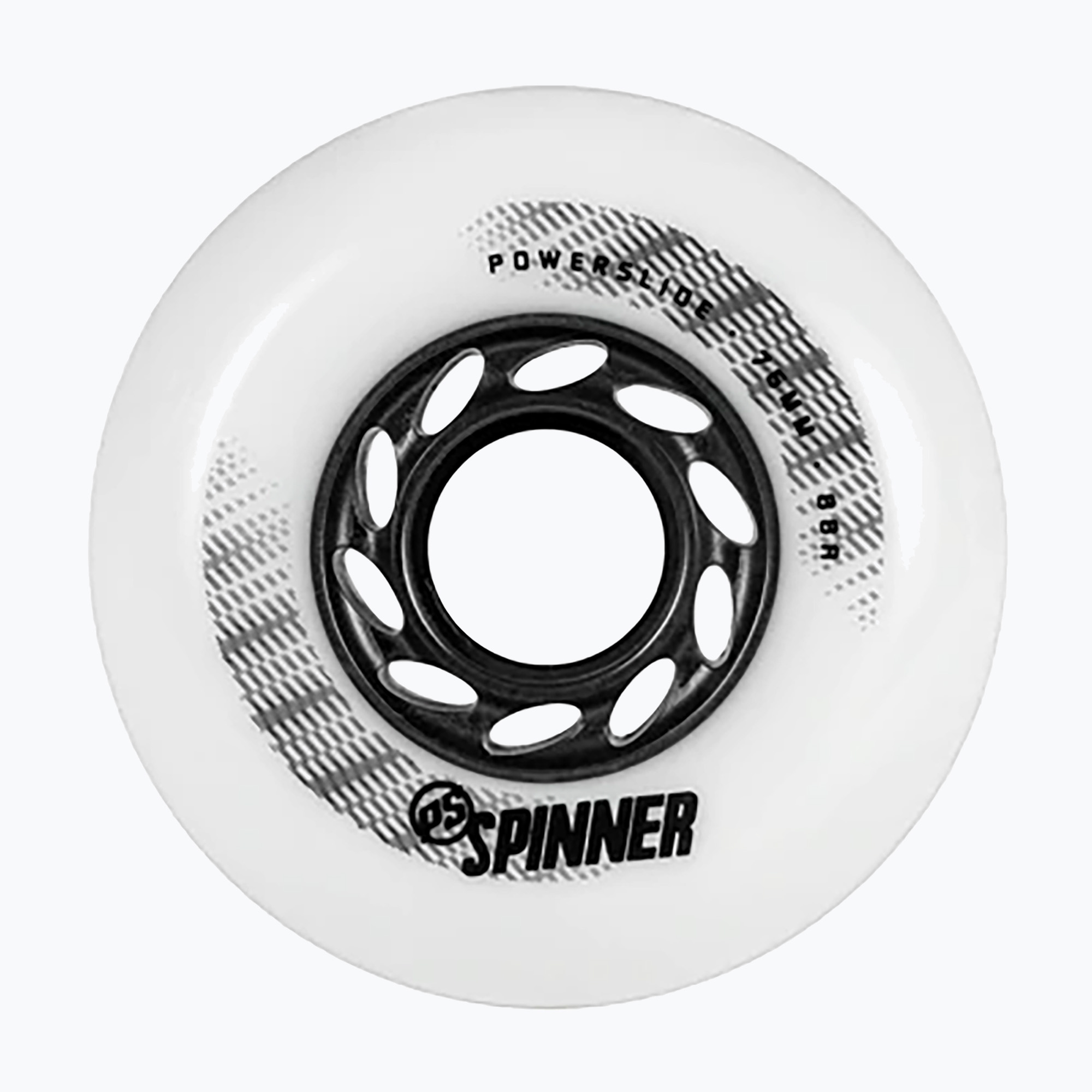 Powerslide Spinner 76mm/88A kolieska na kolieskové korčule 4 ks biele 905326 (Spinner 4-Pack 905326)
