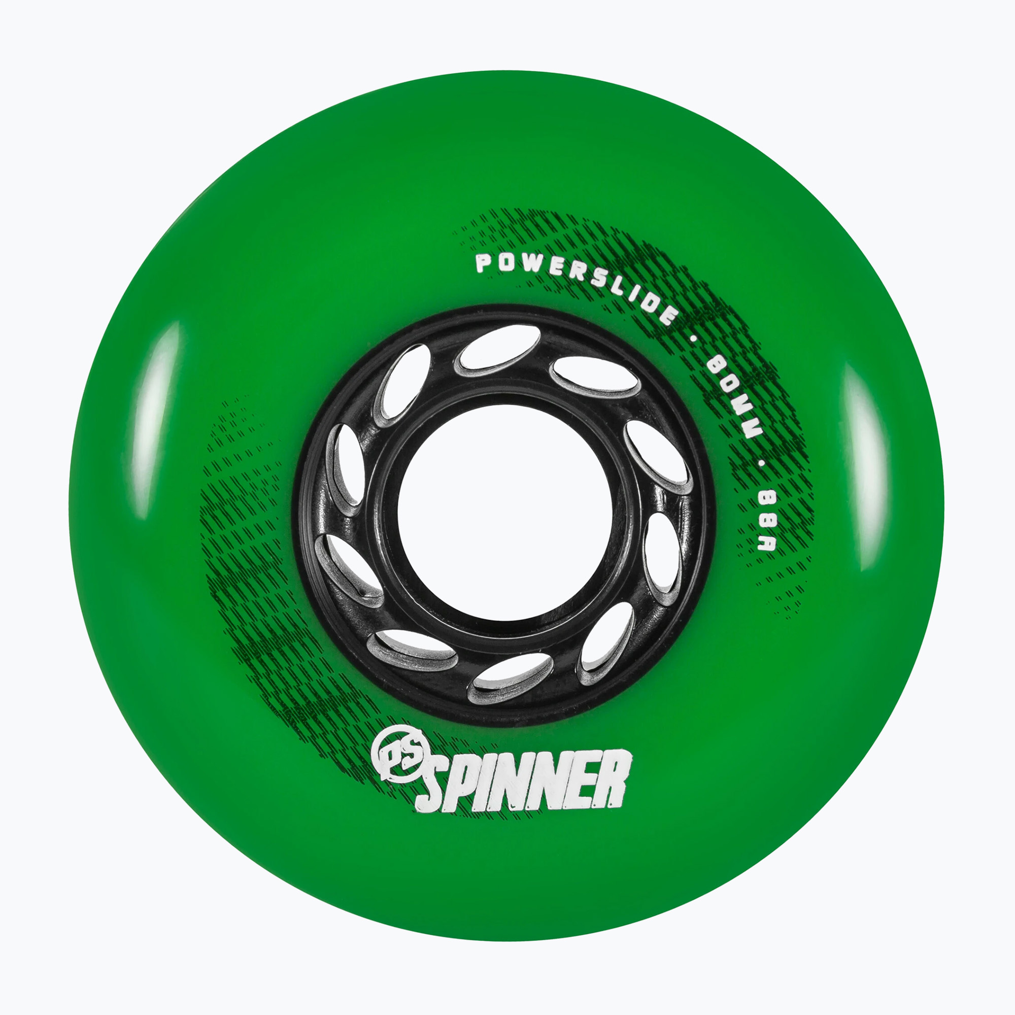Powerslide Spinner 80mm/88A kolieska na kolieskové korčule 4 ks zelené 905387 (Spinner 4-Pack 905387)