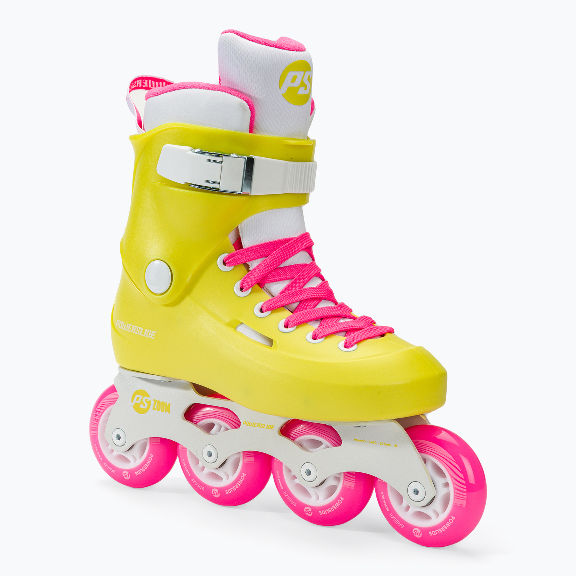 Dámske kolieskové korčule Powerslide Zoom neon yellow (Zoom 908443)