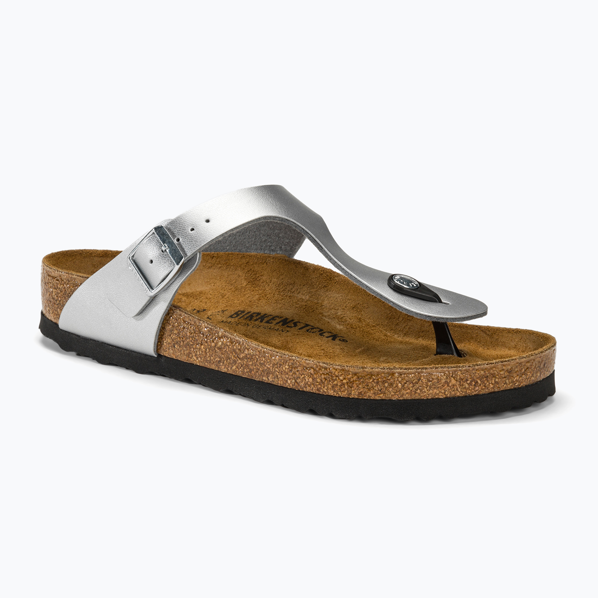 Žabky BIRKENSTOCK Gizeh BF Regular strieborné (Gizeh BF Regular 0043851)