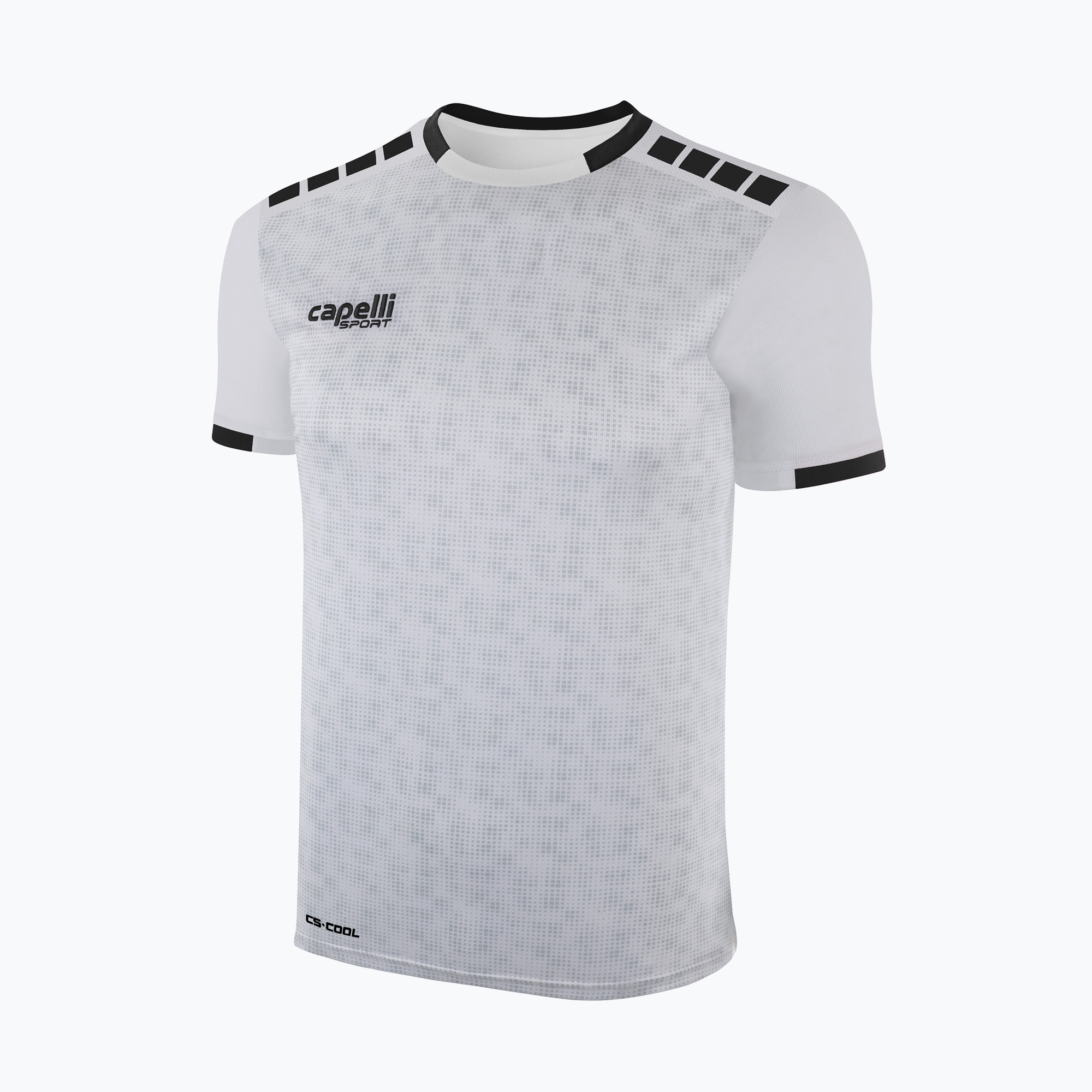 Pánske futbalové tričko Capelli Cs III Block white/black (Cs III Block AGA-6592)