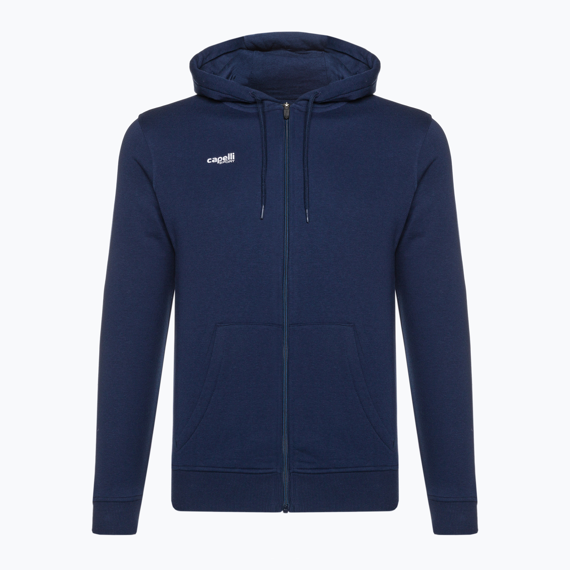 Pánska futbalová mikina Capelli Basics Adult Zip Hoodie navy (Basics Adult Zip Hoodie AGA-2087X)
