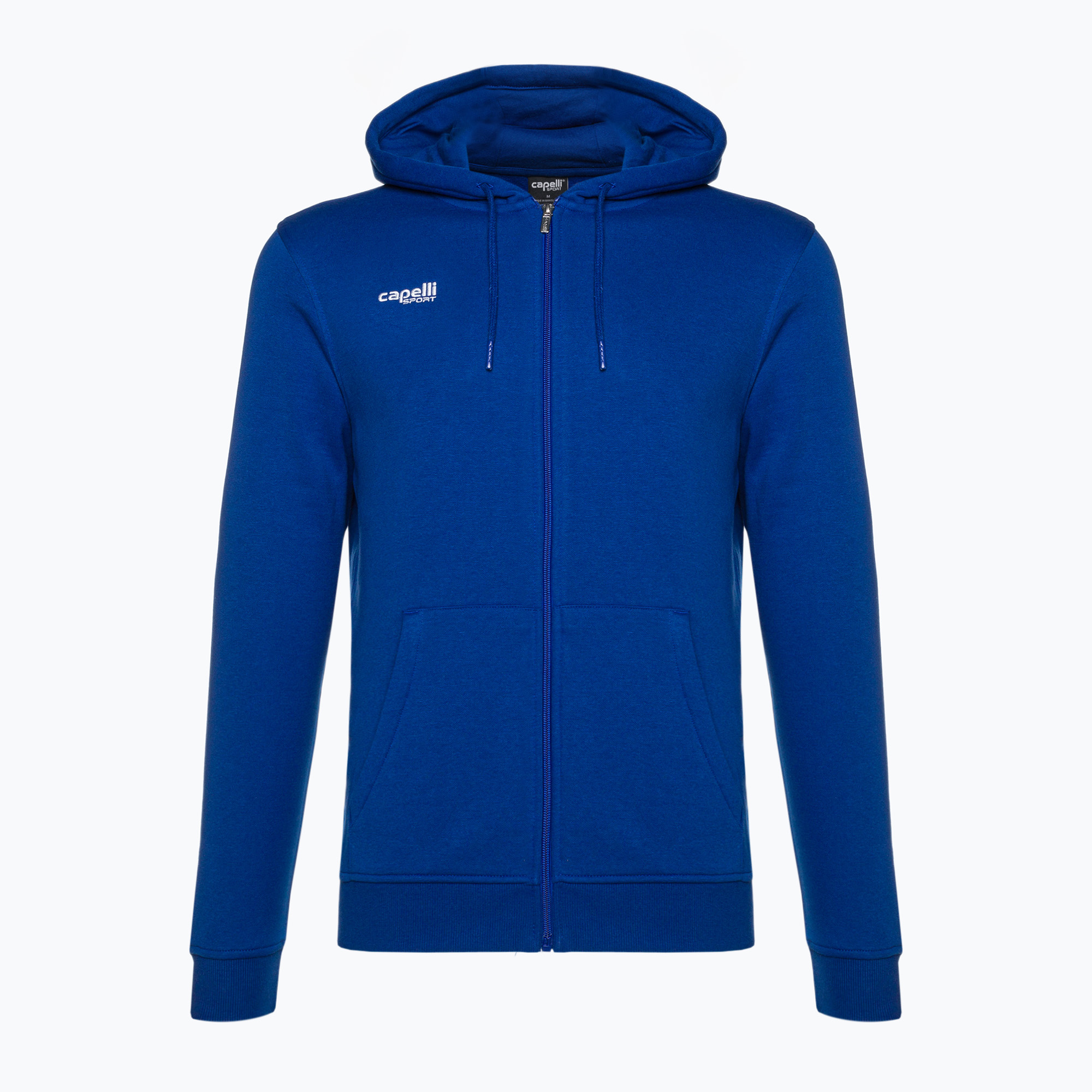 Pánska futbalová mikina Capelli Basics Adult Zip Hoodie royal blue