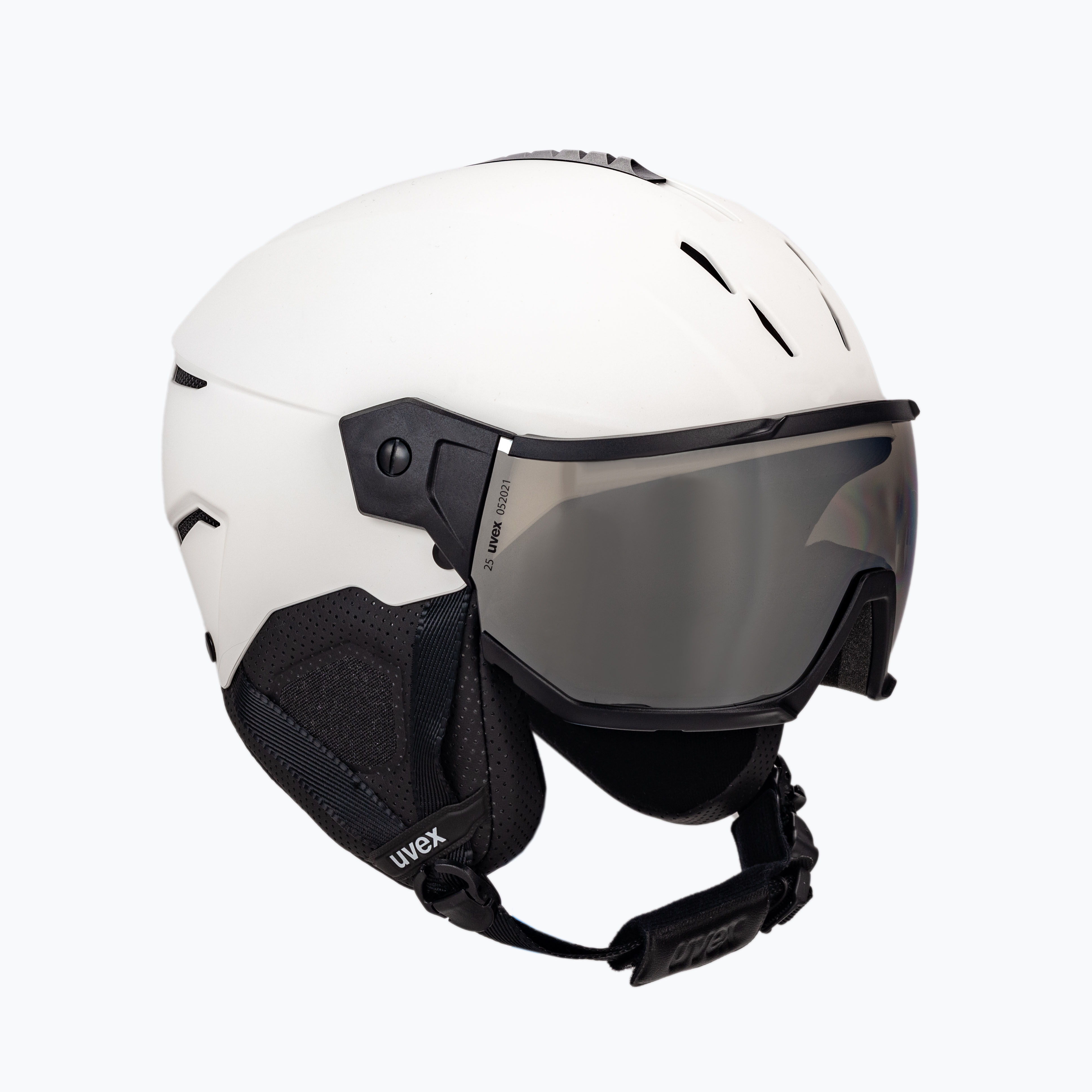 Lyžiarska prilba UVEX Instinct visor white 56/6/260/50 (Instinct Visor 56/6/260/50/03)