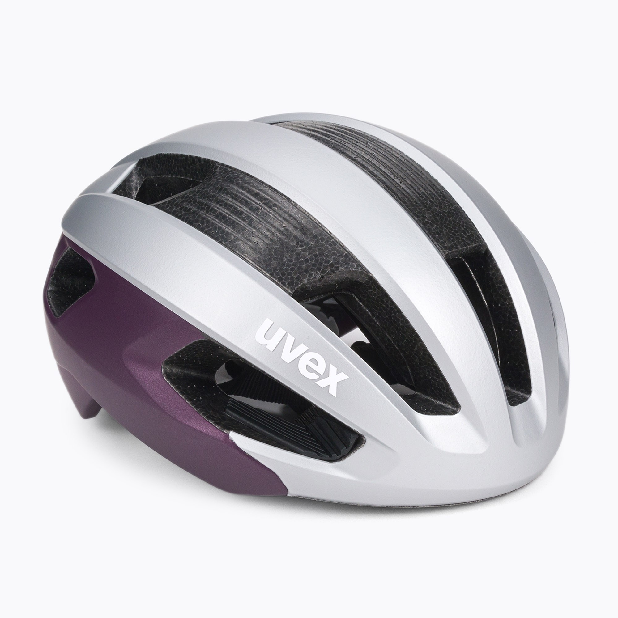 Dámska cyklistická prilba UVEX Rise CC strieborná S4100340215 (Rise CC WE 41/0/034/02/15)