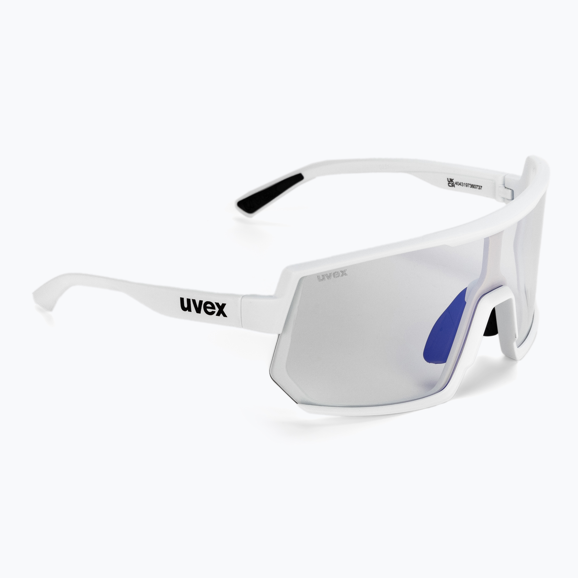 Cyklistické okuliare UVEX Sportstyle 235 V white mat/litemirror blue 53/3/031/8803