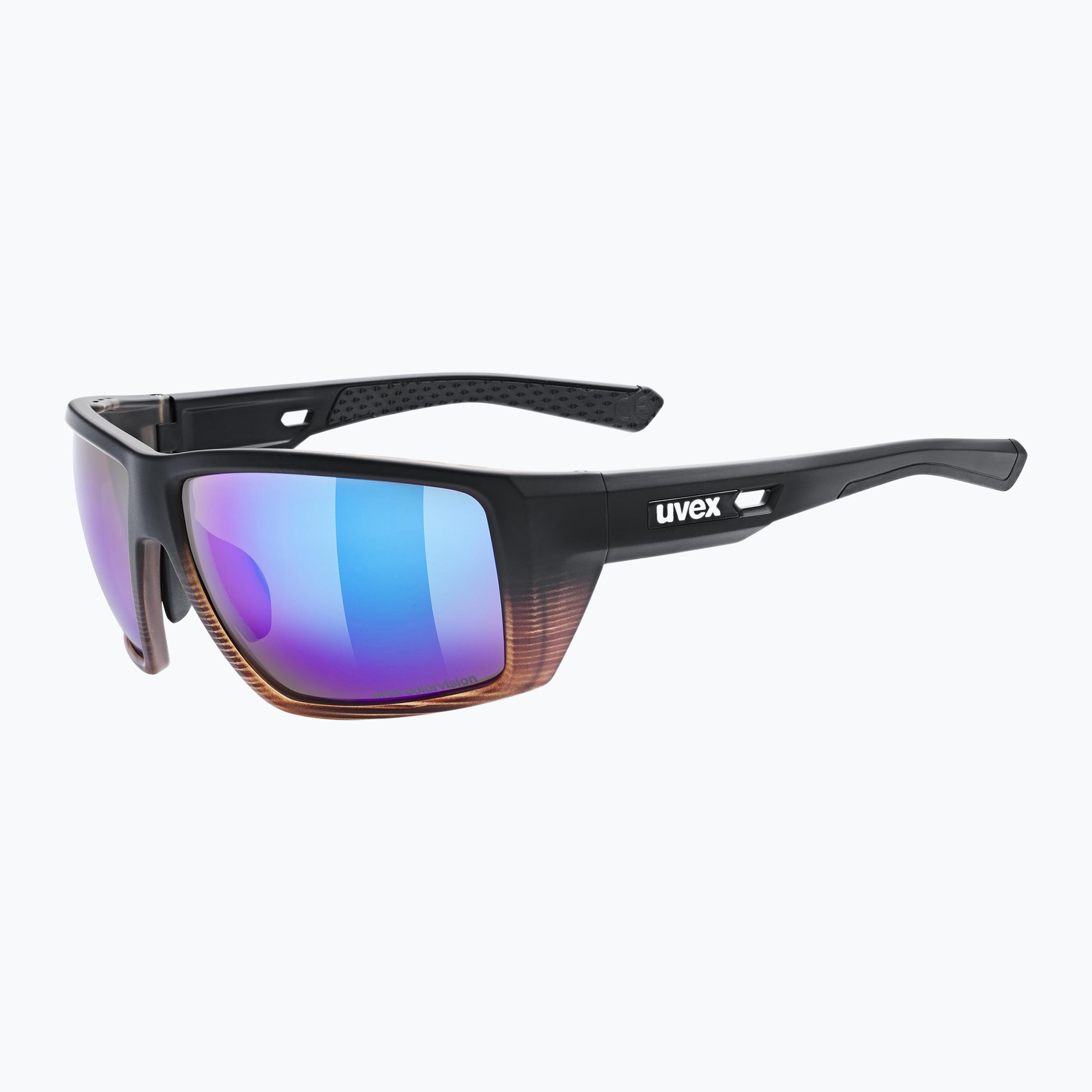 Slnečné okuliare UVEX Mtn Venture CV black demi matt/mirror blue (Mtn Venture CV 53/3/054/2683)