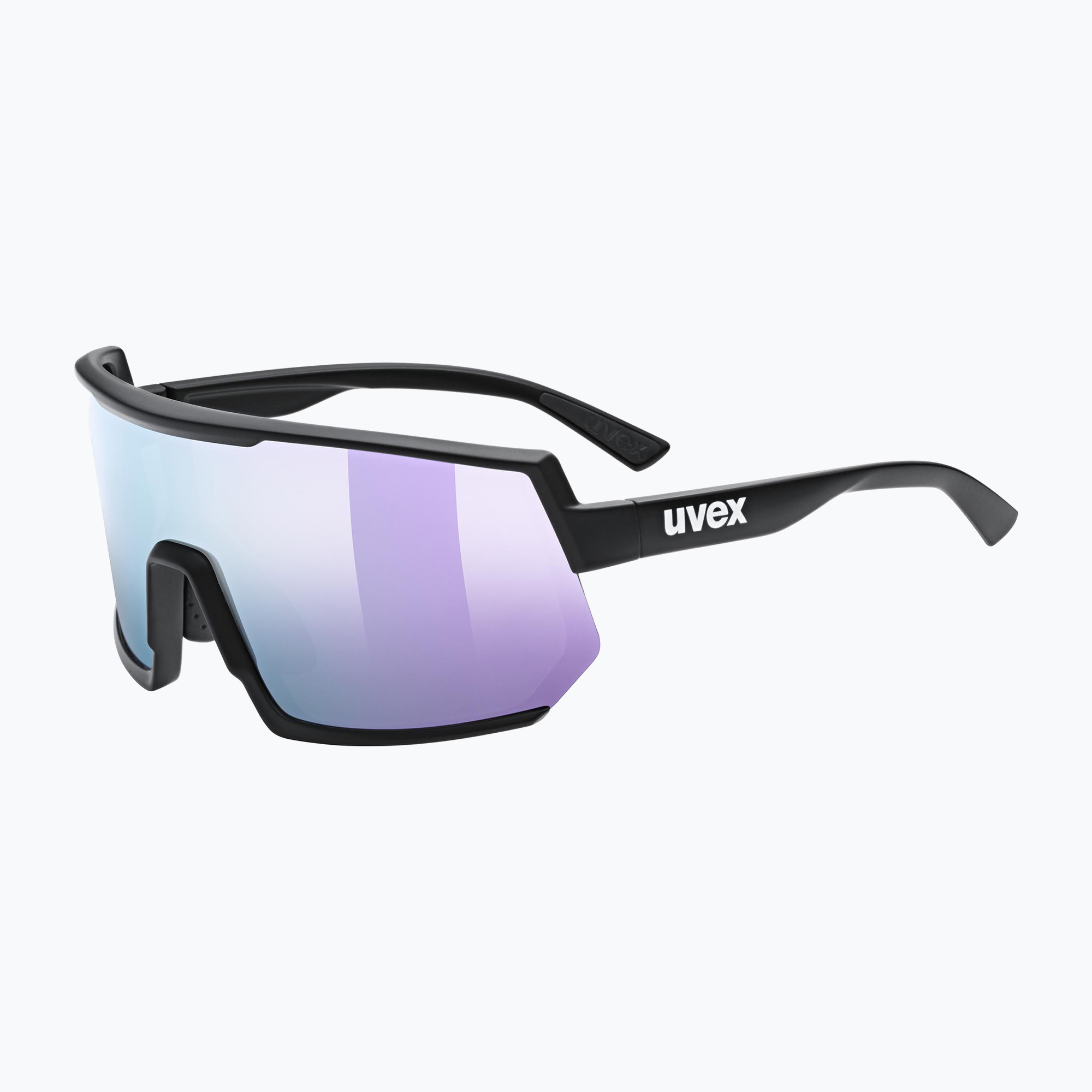 Slnečné okuliare UVEX Sportstyle 235 black mat/mirror lavender (Sportstyle 235 53/3/003/2016)