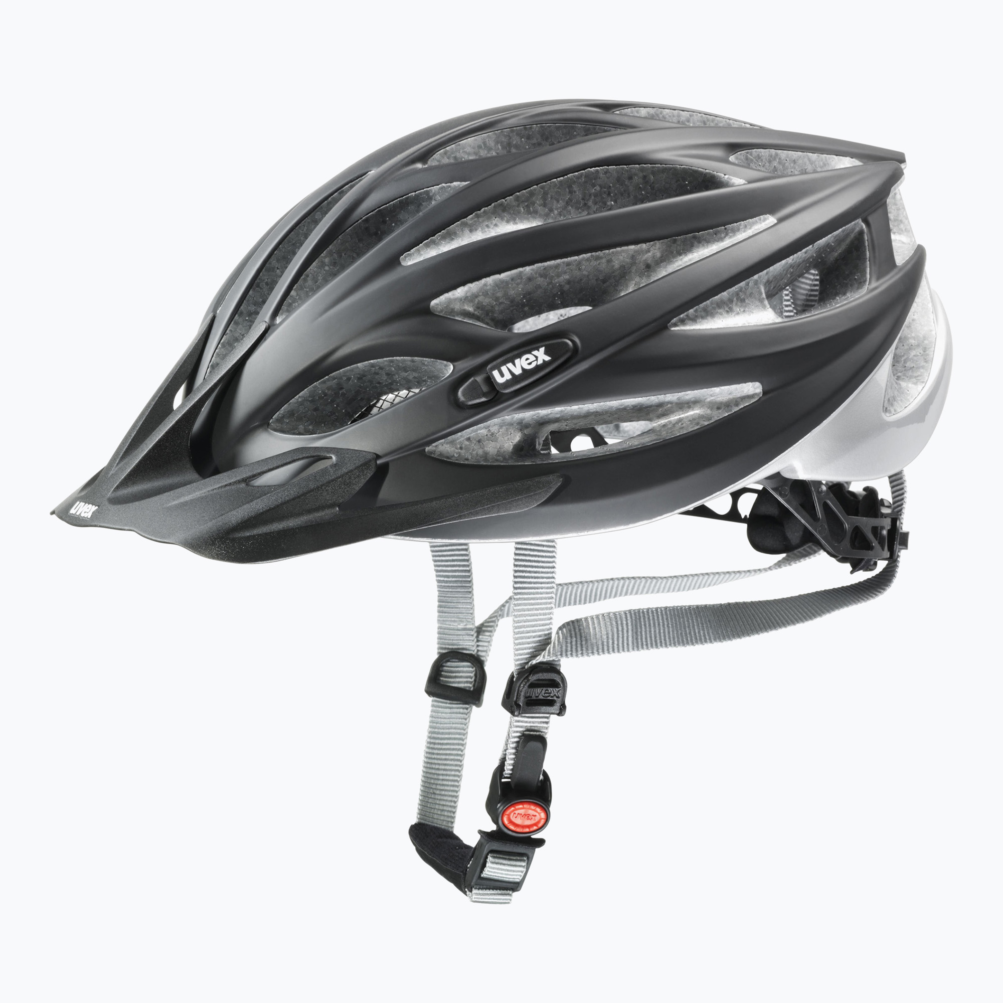 Cyklistická prilba UVEX Oversize čierna matná/strieborná (Oversize 41/2/160/06/17)