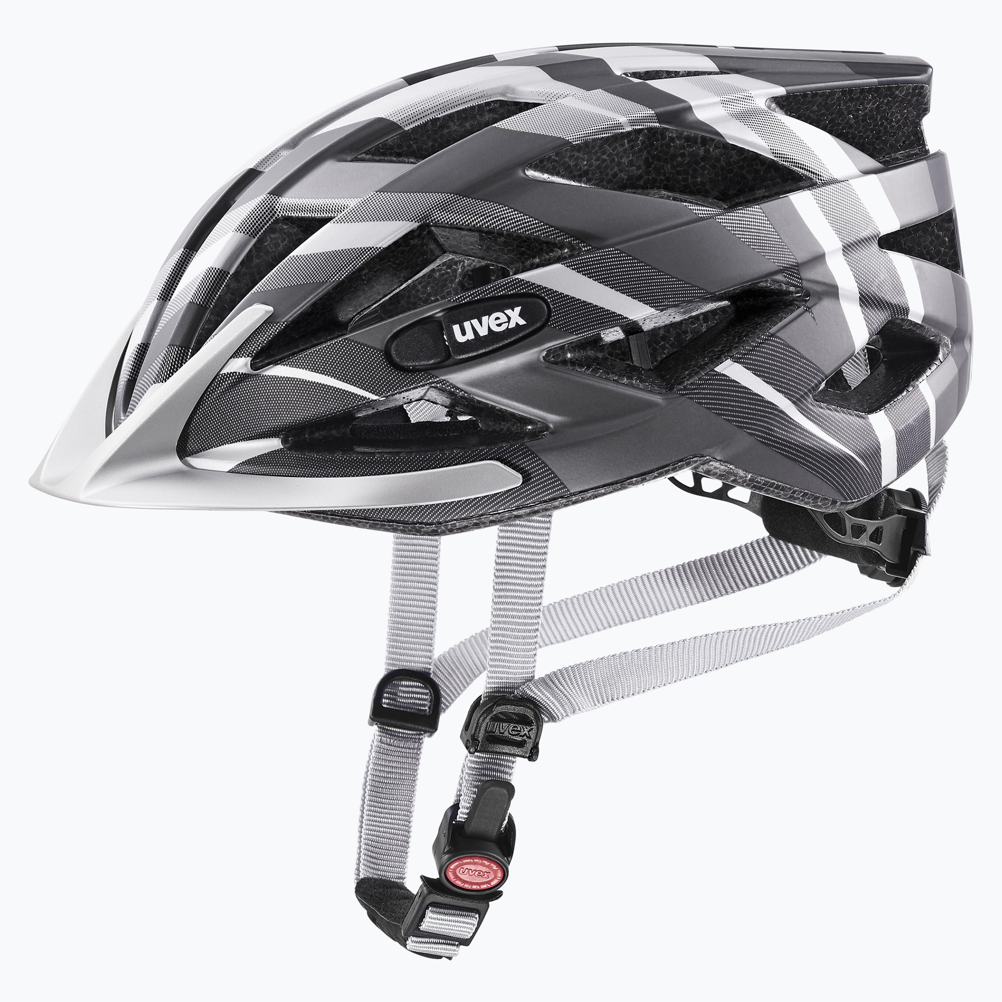 Cyklistická prilba UVEX Air Wing CC black/silver matt