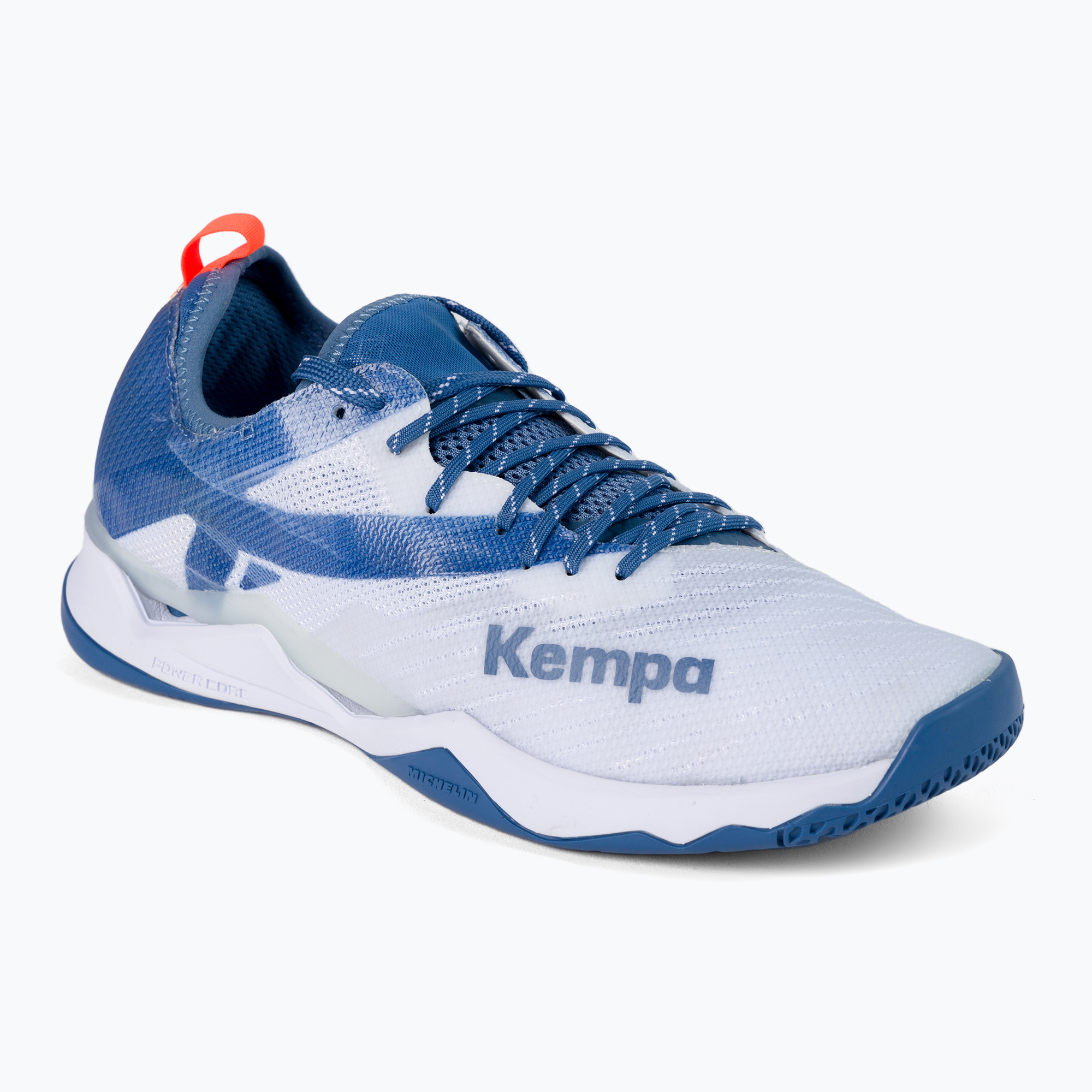 Kempa Wing Lite 2.0 pánska hádzanárska obuv biela a modrá 200852003