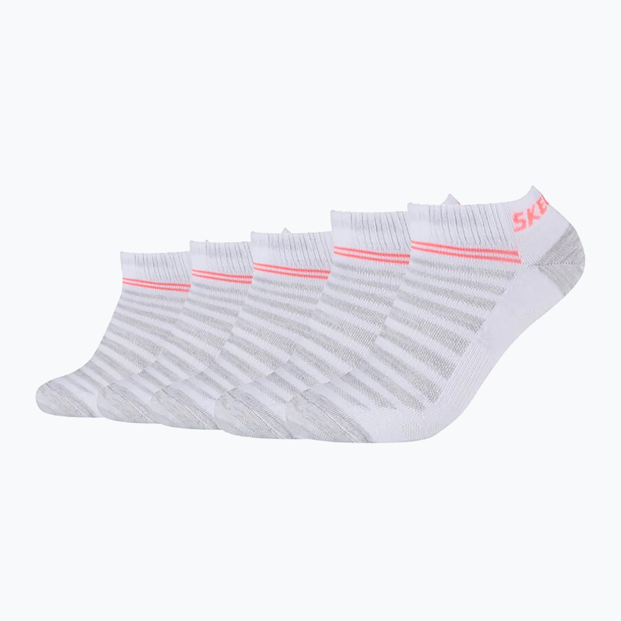 Ponožky Skechers Mesh Ventilation Sneaker 5 pairs white mix (Mesh Ventilation Sneaker SK43022006-1001)