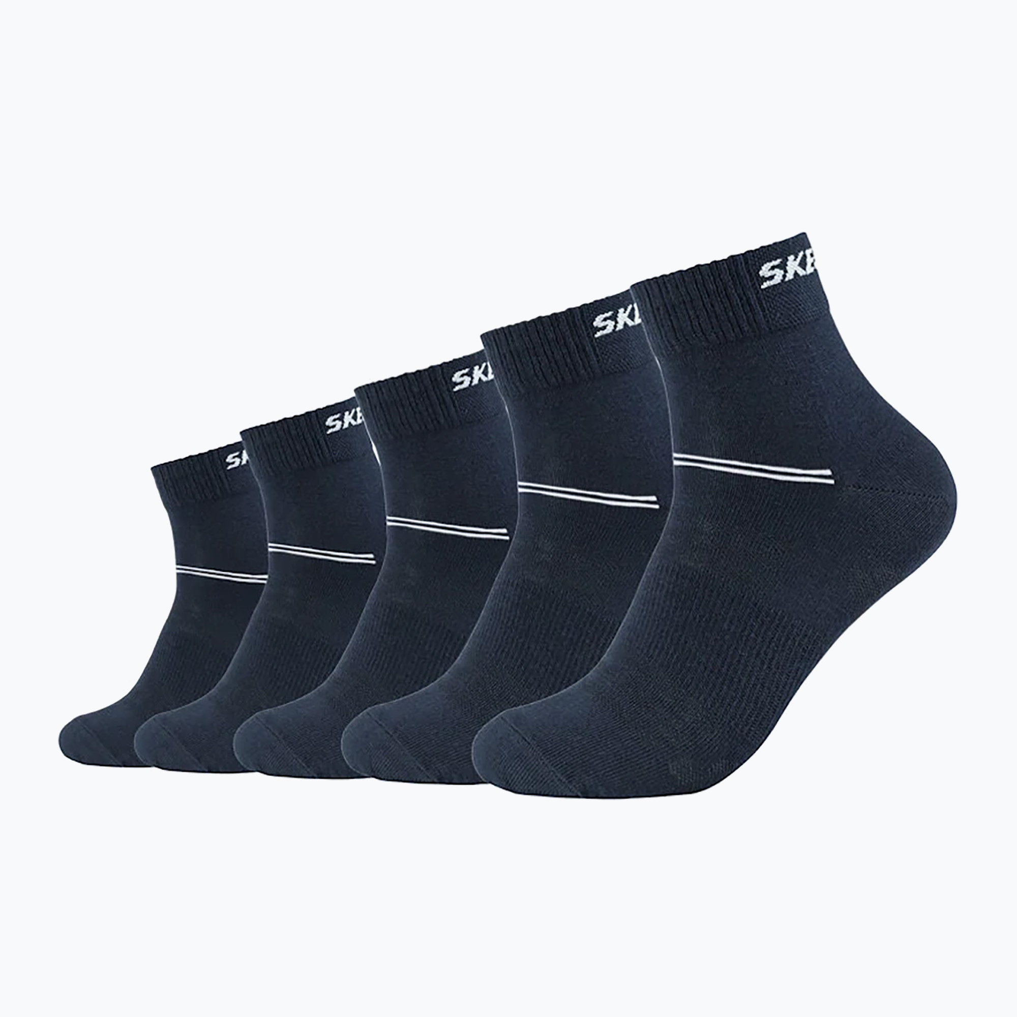 Ponožky Skechers Mesh Ventilation Quarter 5 pairs navy (Mesh Ventilation Quarter SK42017006-5999)