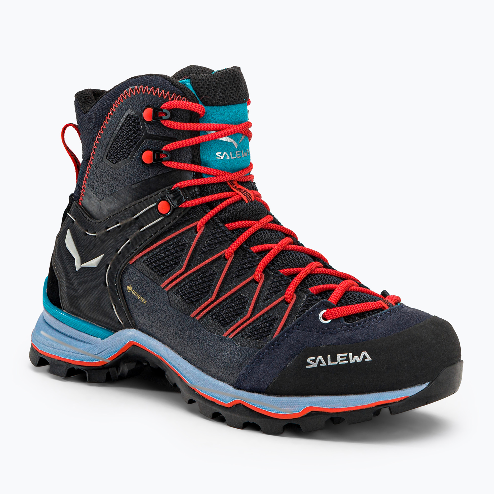 Dámske trekové topánky Salewa MTN Trainer Lite Mid GTX navy blue-black 00-0000061360 (MTN Trainer Lite Mid GTX 00-0000061360)