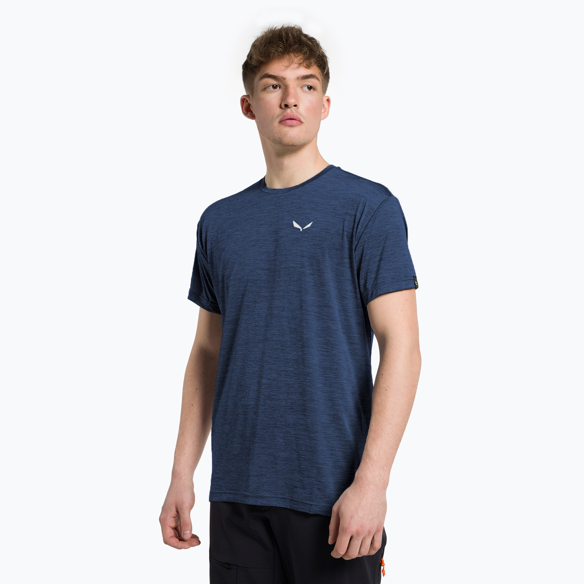 Pánske trekingové tričko Salewa Puez Melange Dry dark denim melange (Puez Melange Dry 00-0000026537)
