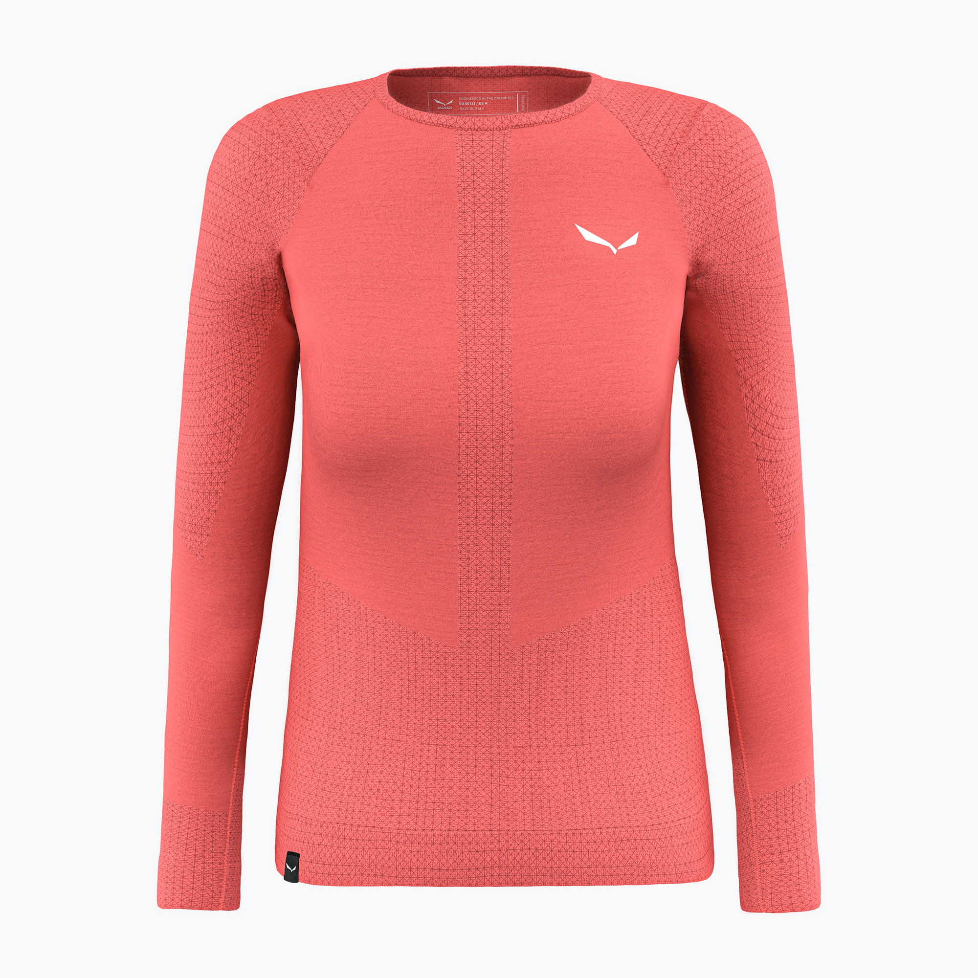 Dámske termo tričko s dlhým rukávom Salewa Zebru Med Warm AMR fluo coral (Zebru Med Warm Amr 00-0000027958)
