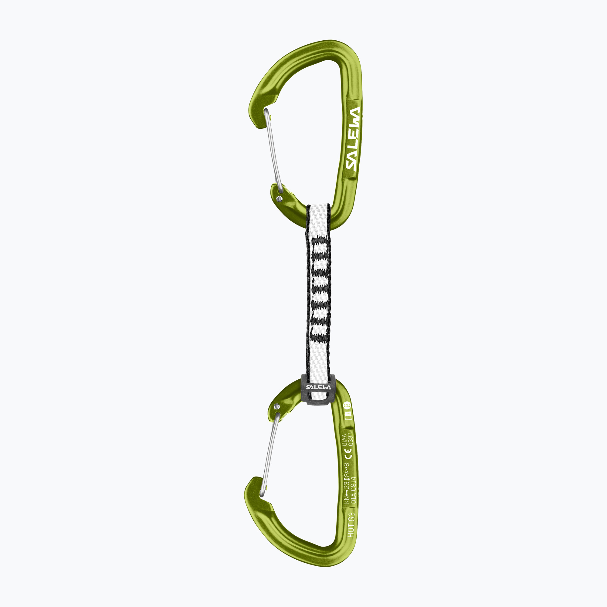 Lezecký expres Salewa Expr Set Dyn Hot G3 Wire/Wire fluo green (Expr Set Dyn Hot G3 Wire/Wire 00-0000001727)