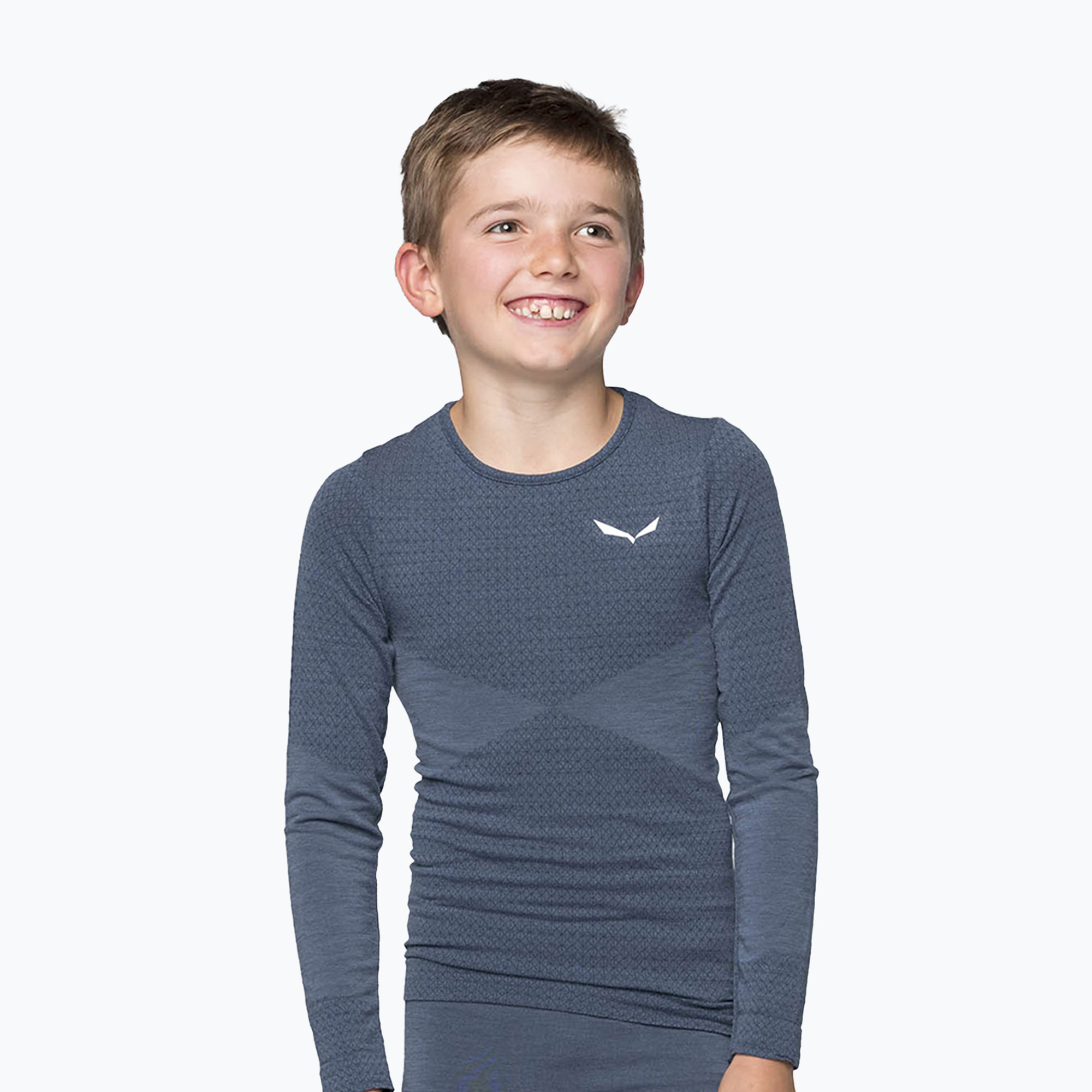 Detské termoprádlo s dlhým rukávom Salewa Zebru Med Warm AMR denim (Zebru Med Warm Amr 00-0000028157)