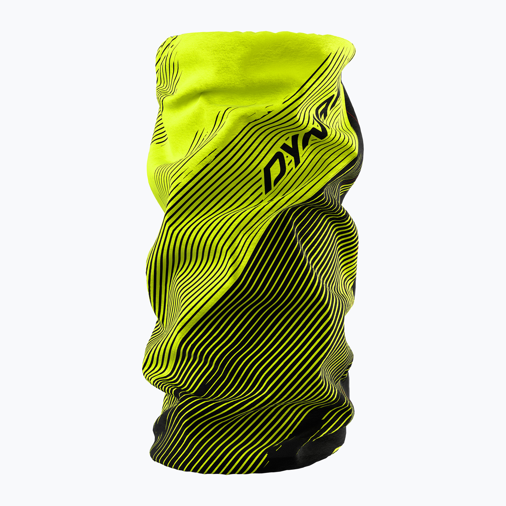 Multifunčná šatka DYNAFIT Logo Neck Gaiter neon yellow/striped (Logo Neck Gaiter 08-0000071416)