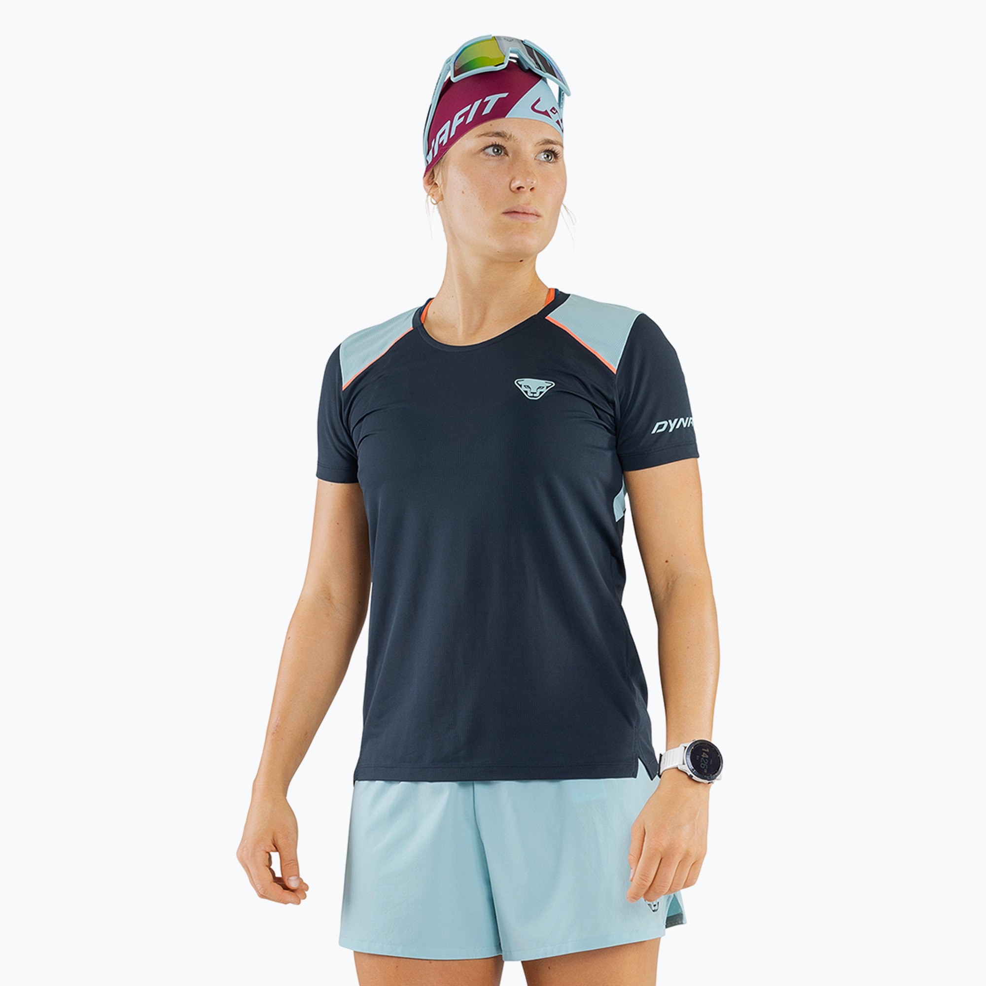 Dámske bežecké tričko DYNAFIT Sky blueberry marine blue (Sky 08-0000071650)