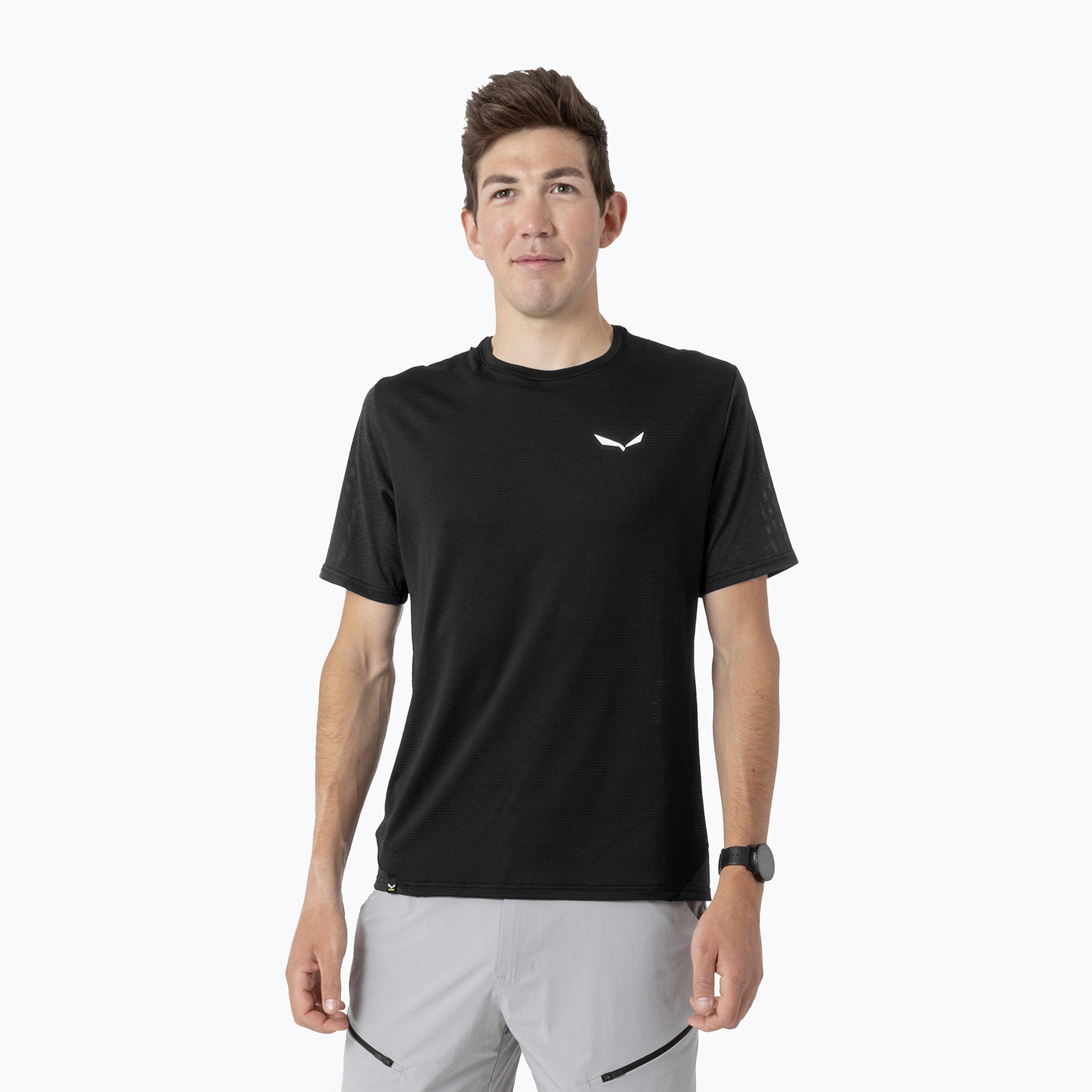 Pánske tričko Salewa Pedroc Dry Mesh black out (Pedroc Dry Mesh 00-0000028584)