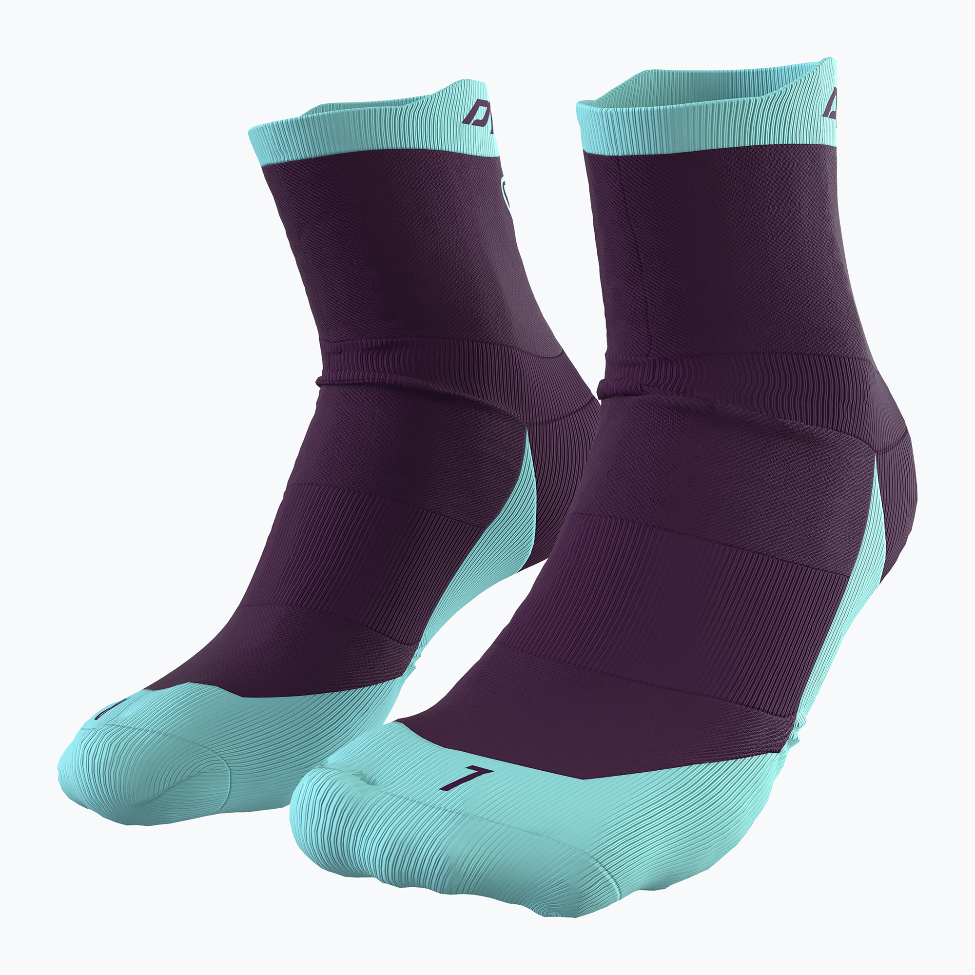 Bežecké ponožky DYNAFIT Transalper kráľovské fialové