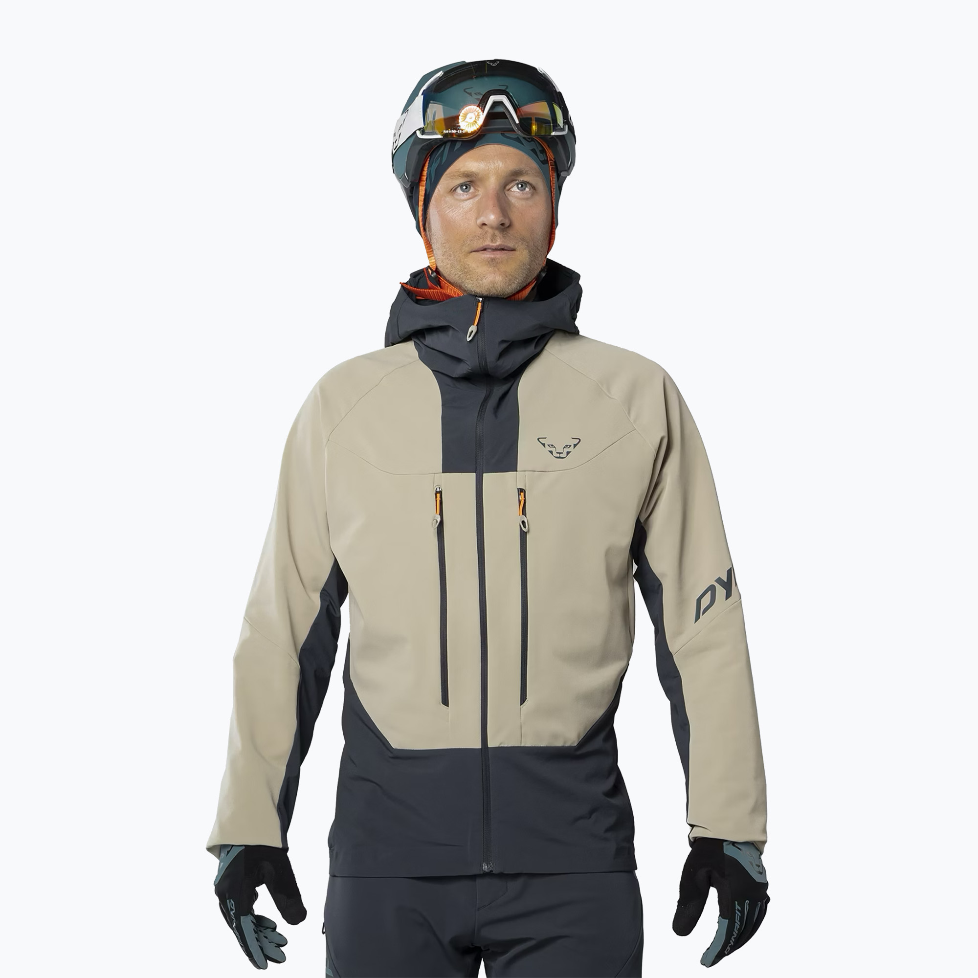Pánska softshellová bunda DYNAFIT TLT Dynastretch rock khaki (TLT Dynastretch 08-0000071500)