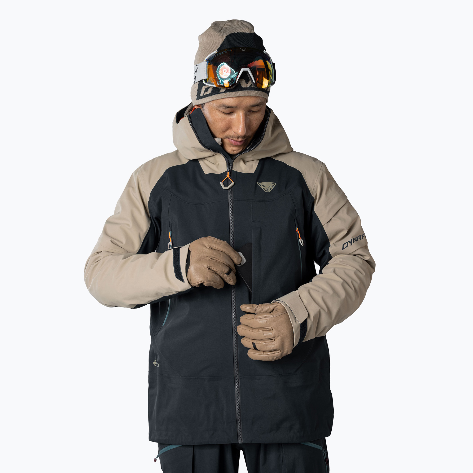 Pánska lyžiarska bunda DYNAFIT Tigard GTX rock khaki (Tigard GTX 08-0000071756)