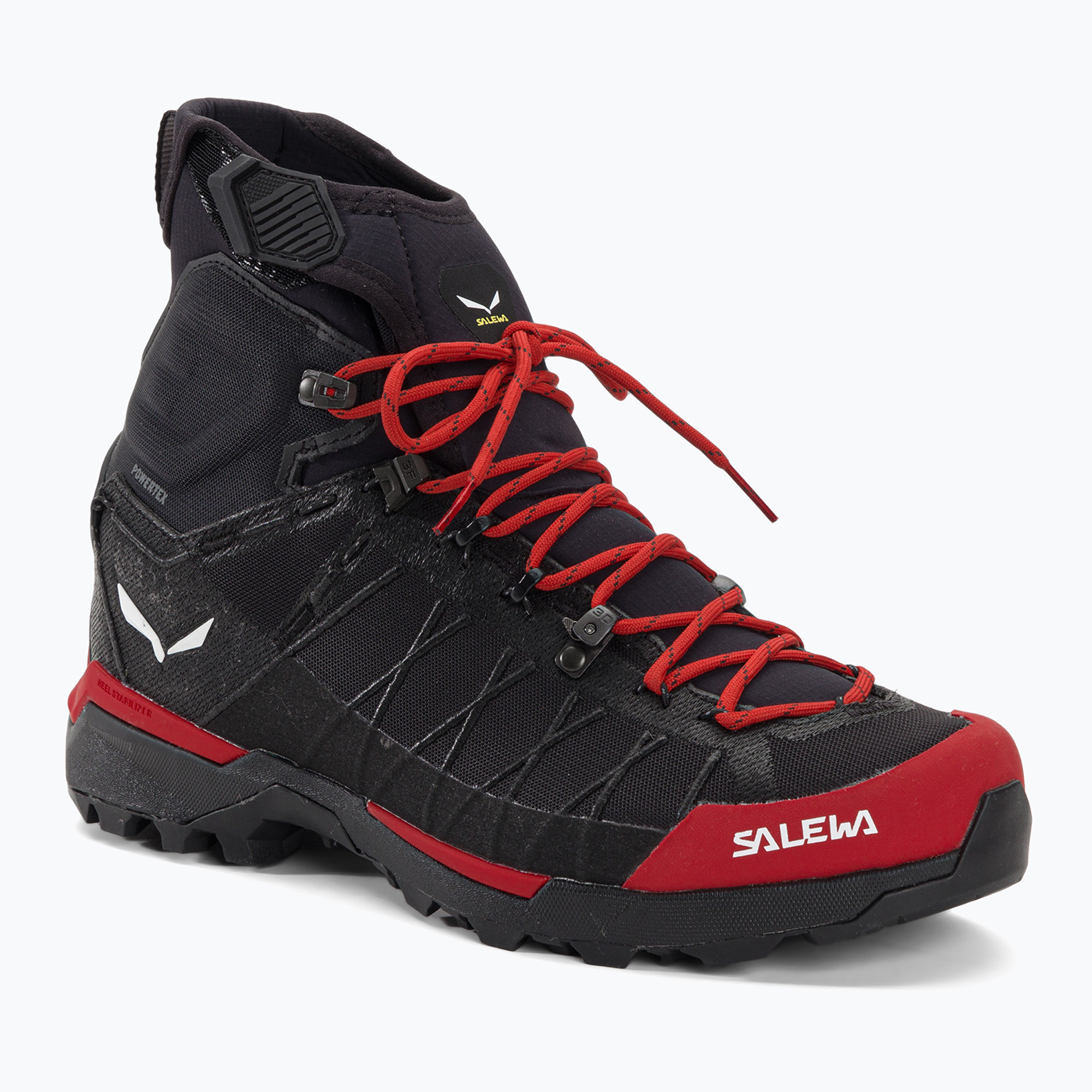 Pánske trekové topánky Salewa Ortles Light Mid Ptx flame/black (Ortles Light Mid Ptx 00-0000061430)