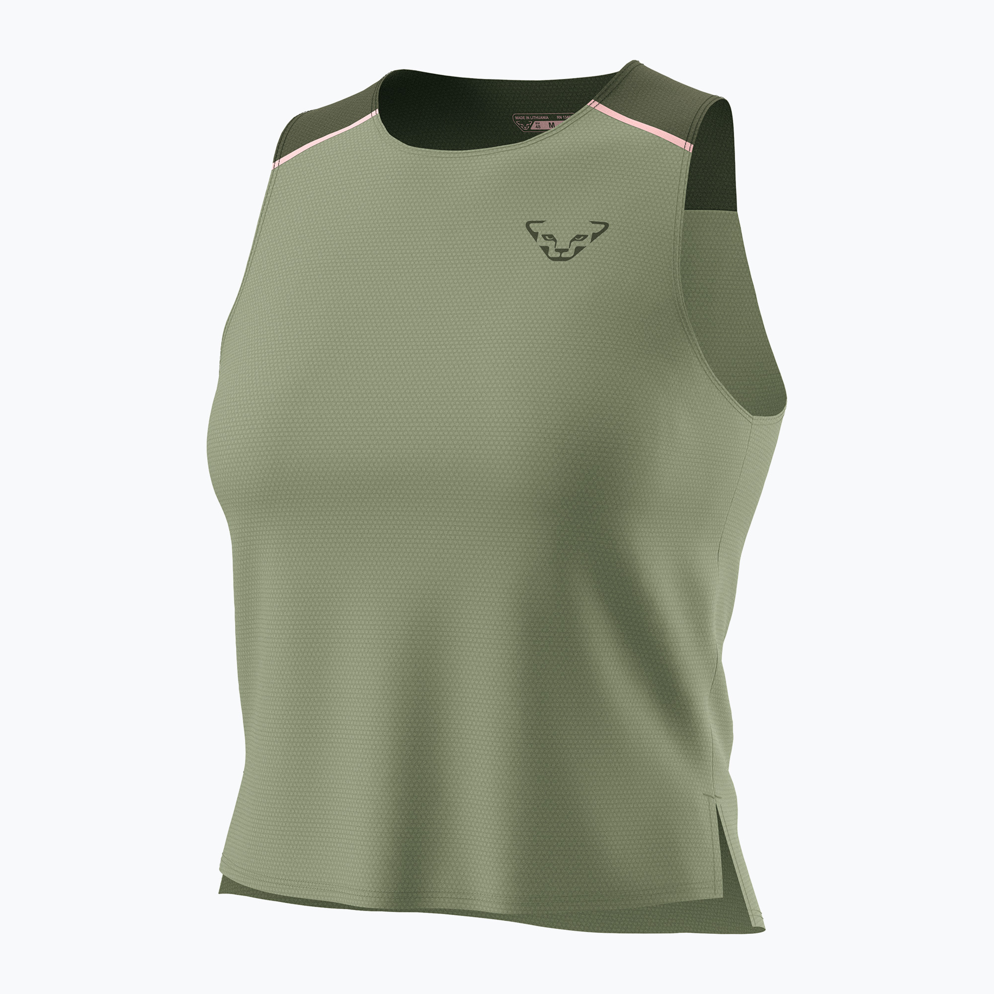 Dámske bežecké tričko DYNAFIT Sky Crop Top sage (Sky Crop Top 08-0000071742)