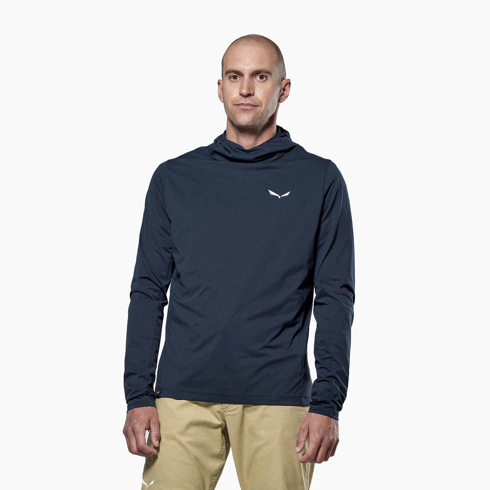 Pánska trekingová mikina Salewa Puez Sun Hoodie navy blazer