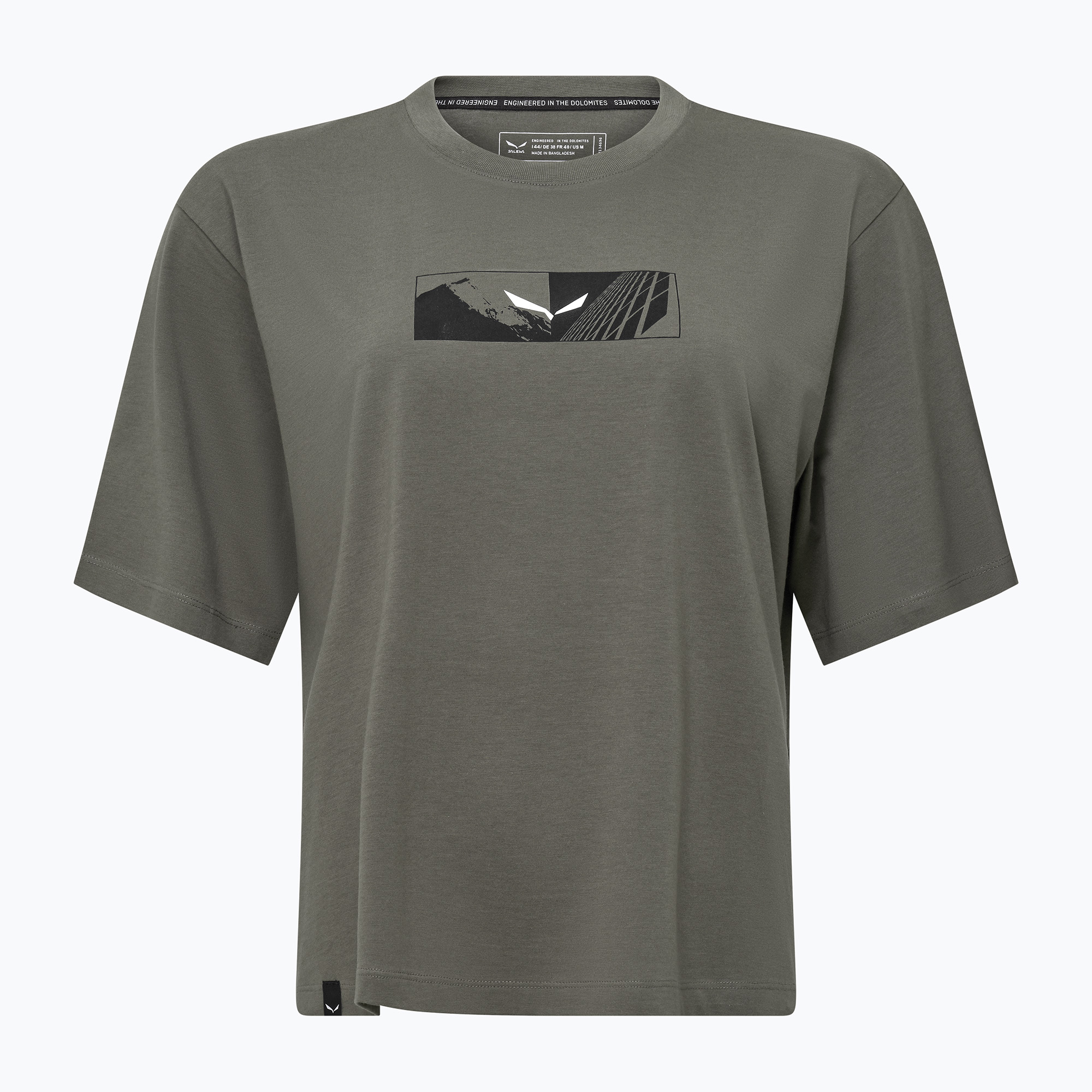 Dámske tričko Salewa Eagle Hybrid Loose faded green (Eagle Hybrid Loose 00-0000029105)
