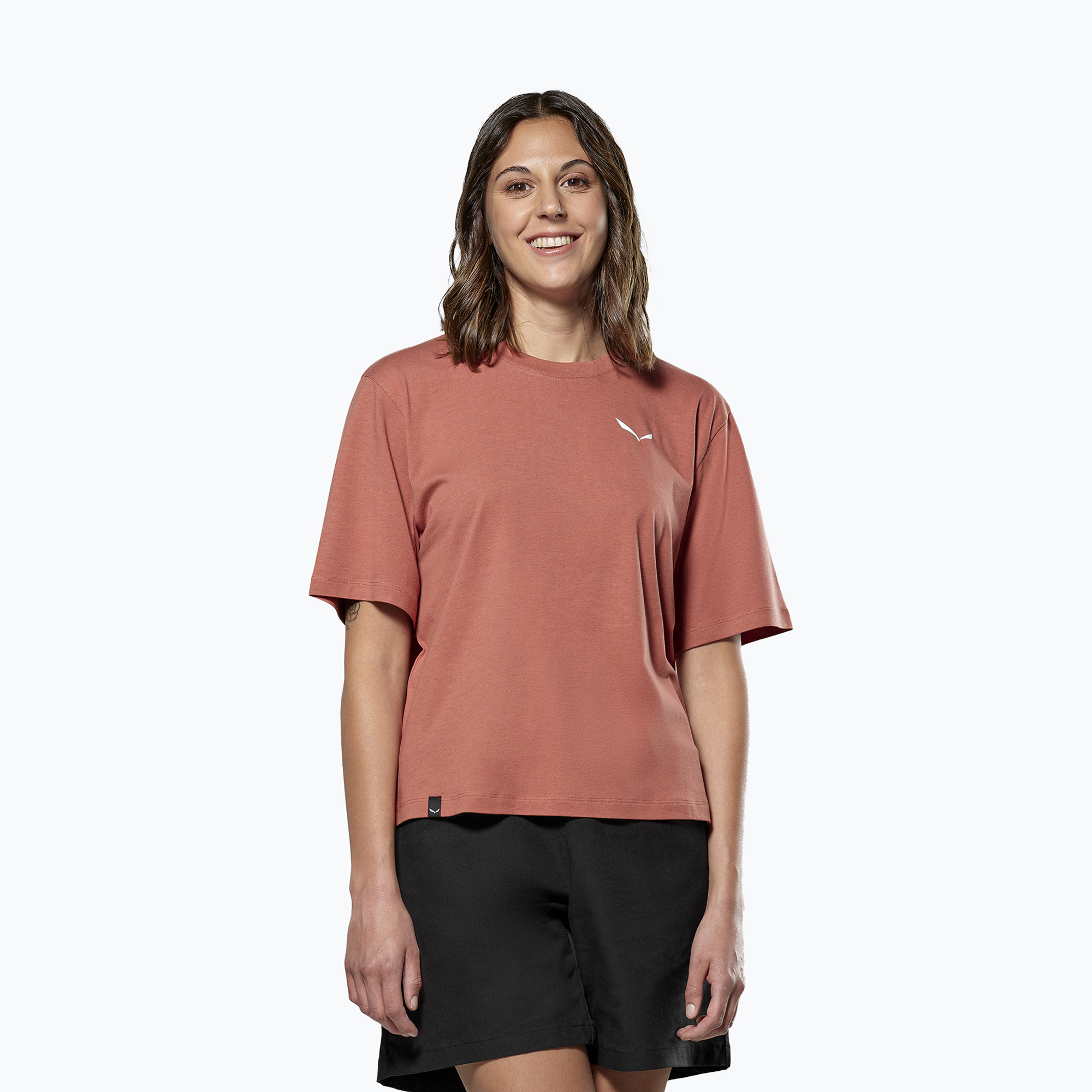 Dámske tričko Salewa Eagle Sunset Loose etruscan red (Eagle Sunset Loose 00-0000029107)