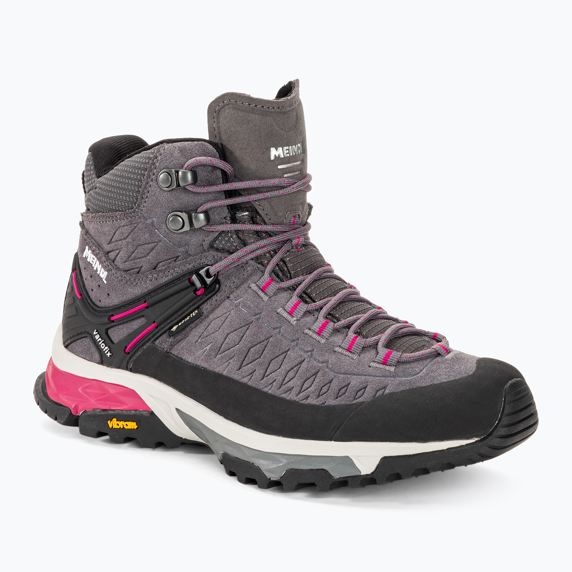 Dámske trekové topánky Meindl Top Trail Lady Mid GTX grey/magenta